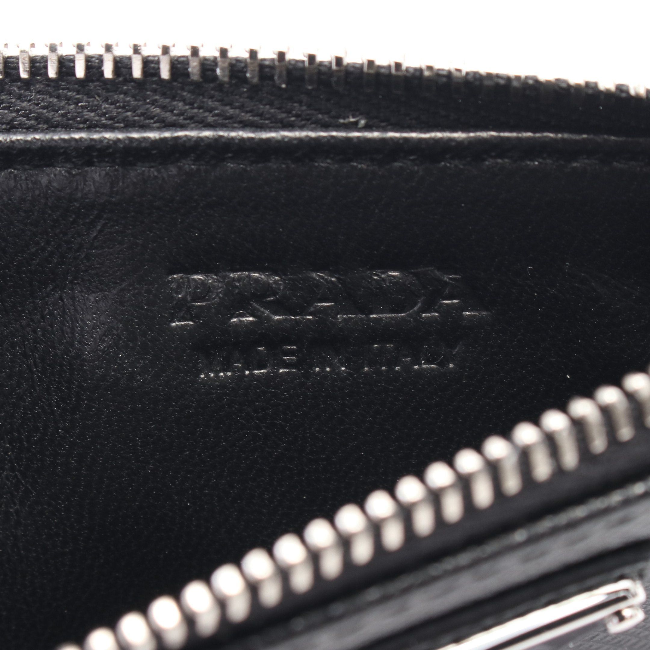 Prada Prada Card Case Leather Black Size ONE SIZE - 4 Thumbnail