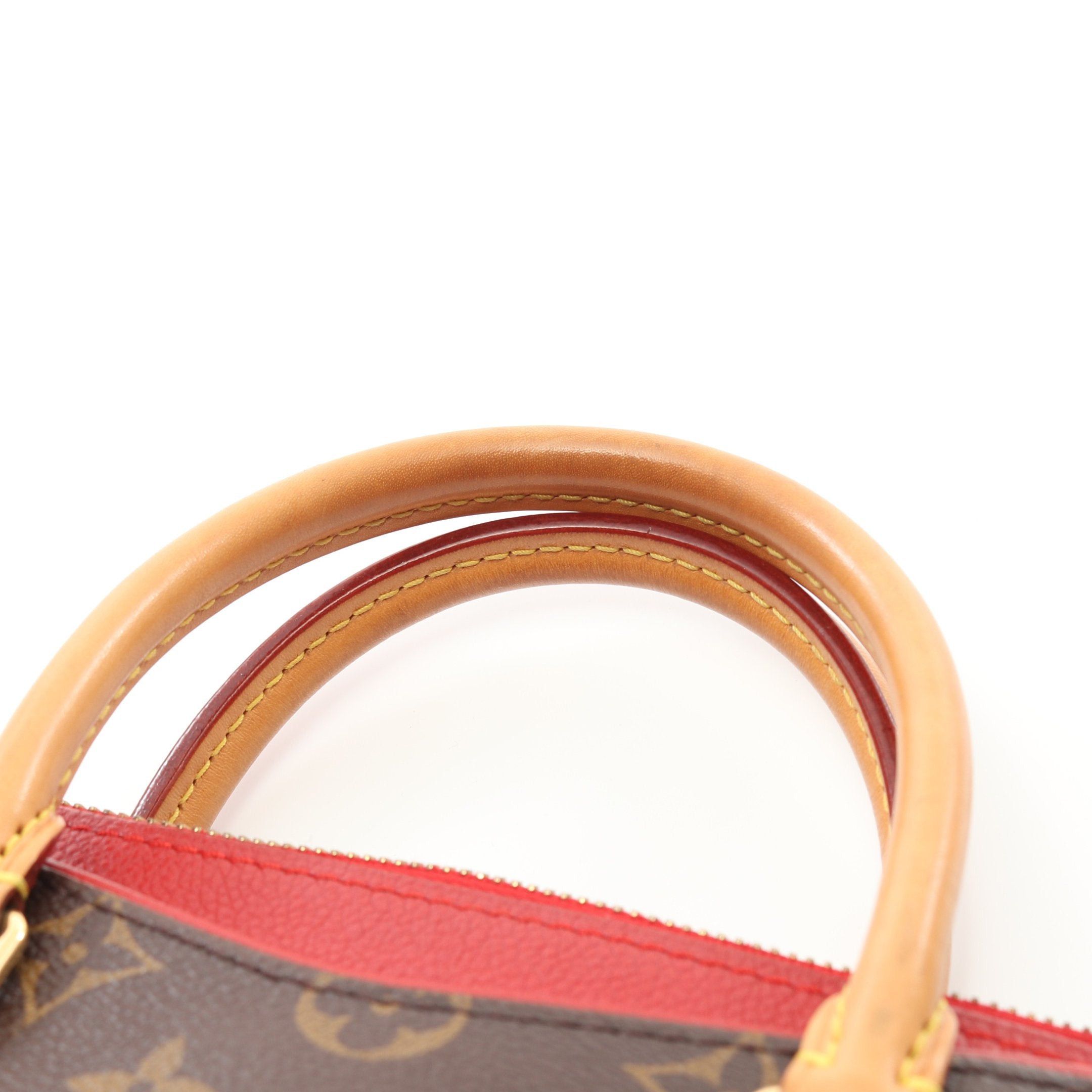 Louis Vuitton Louis Vuitton Pallas Bb Monogram Cerise Handbag Leather Brown Red Size ONE SIZE - 6 Thumbnail