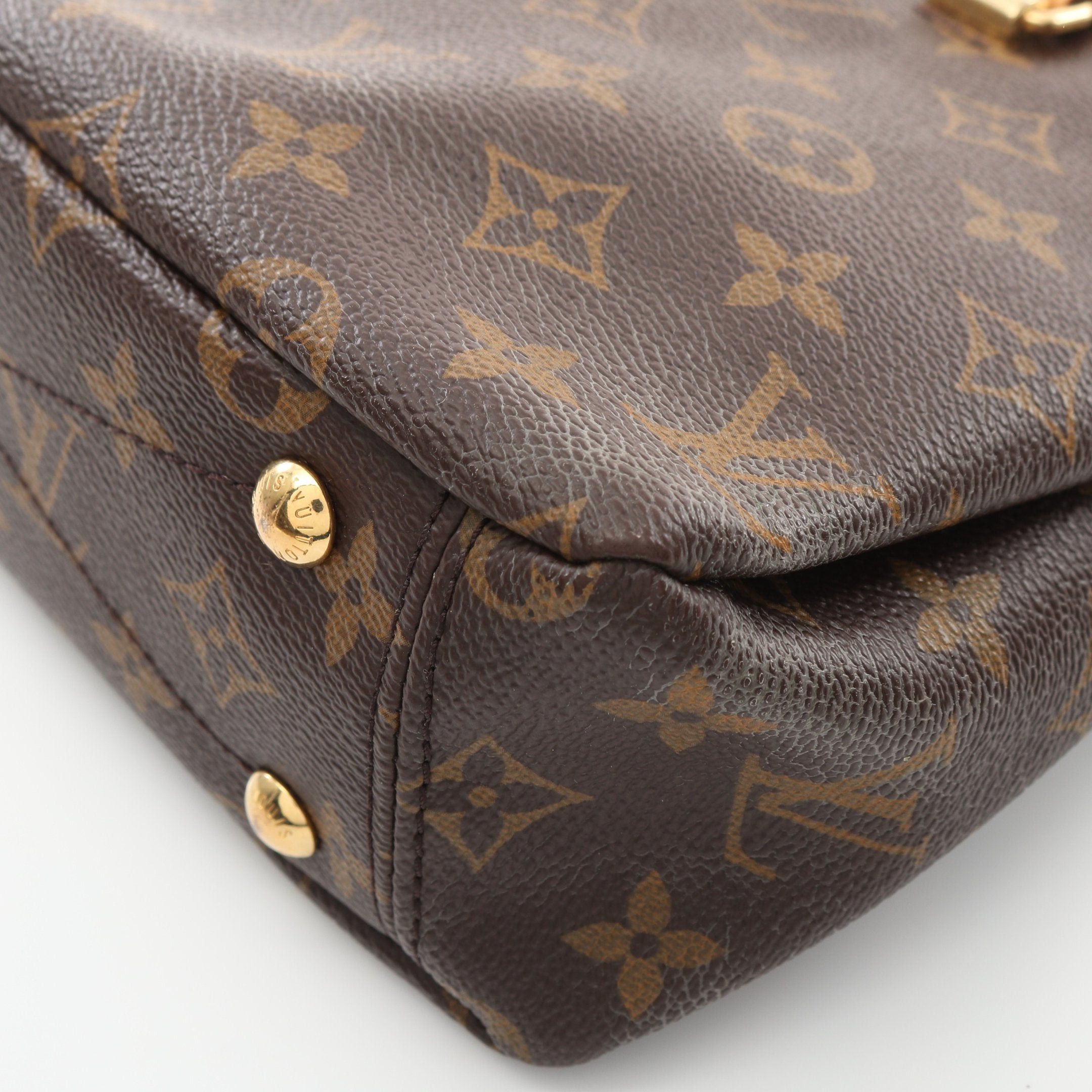 Louis Vuitton Louis Vuitton Pallas Bb Monogram Cerise Handbag Leather Brown Red Size ONE SIZE - 7 Thumbnail