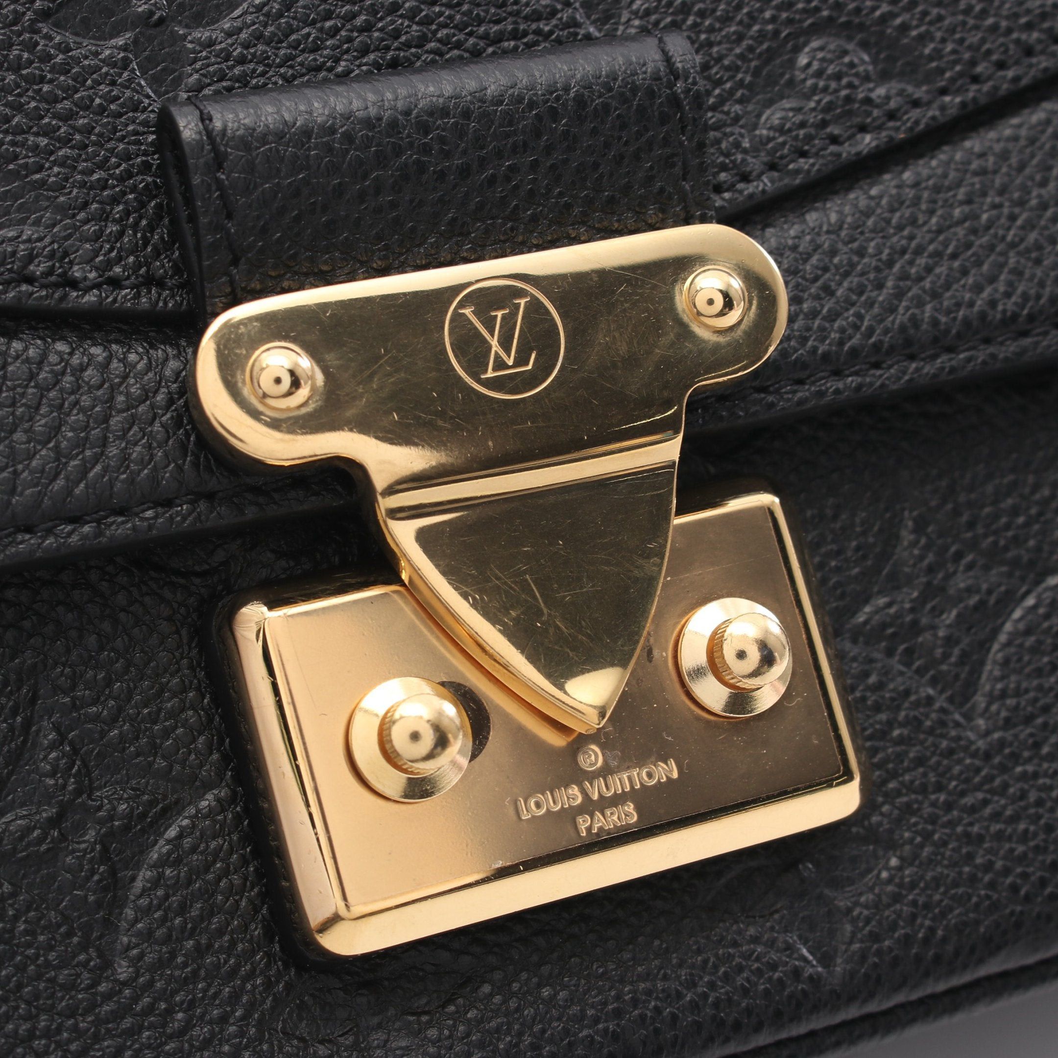 Louis Vuitton Louis Vuitton Marceau Monogram Empreinte Noir Chain Shoulder Bag Leather Black Size ONE SIZE - 5 Thumbnail