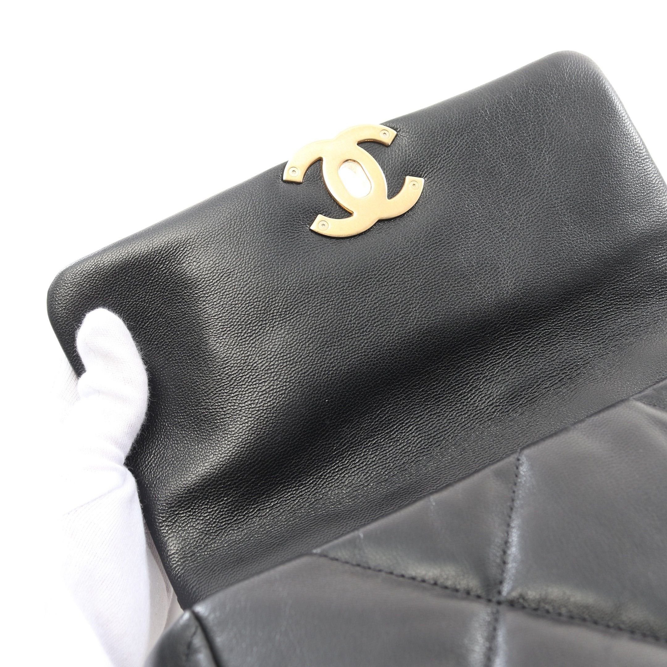 Chanel Chanel 19 Dizeneuf Matelasse Chain Shoulder Bag Lambskin Black Combination Metal Fittings Size ONE SIZE - 7 Thumbnail
