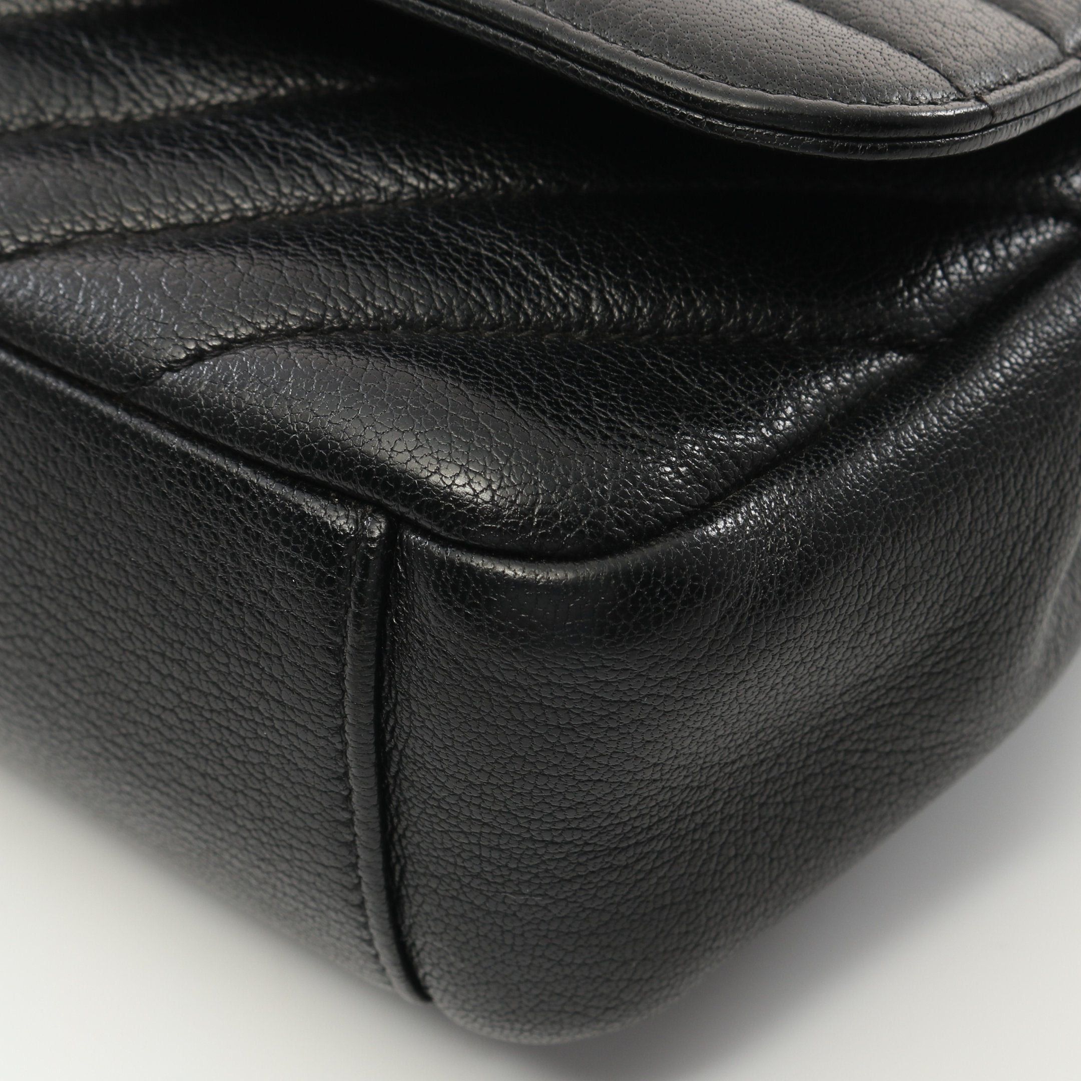 Chanel Chanel Coco Mark Quilting Flap Bag Chain Shoulder Leather Black Antique Gold Hardware Size ONE SIZE - 8 Thumbnail