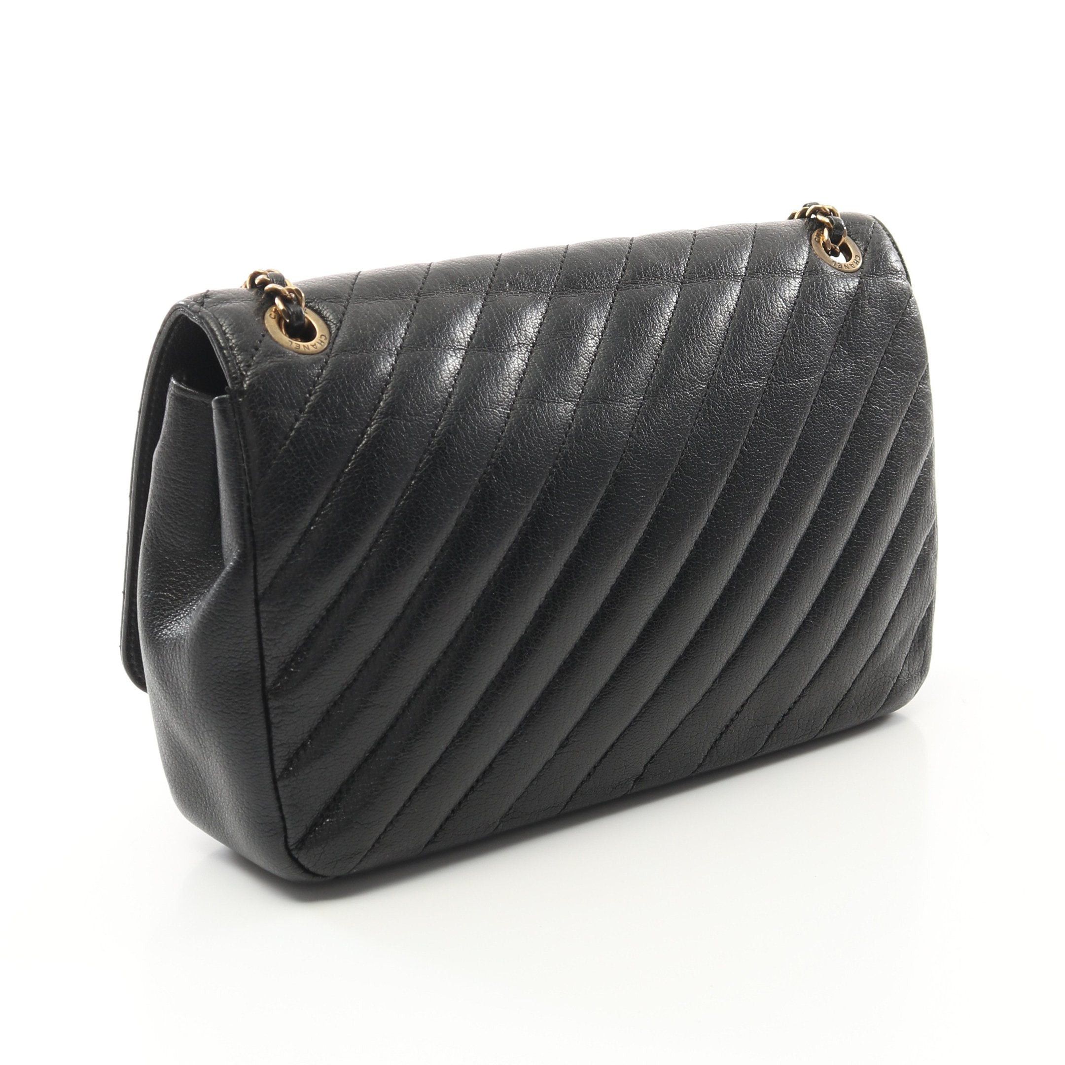 Chanel Chanel Coco Mark Quilting Flap Bag Chain Shoulder Leather Black Antique Gold Hardware Size ONE SIZE - 2 Thumbnail
