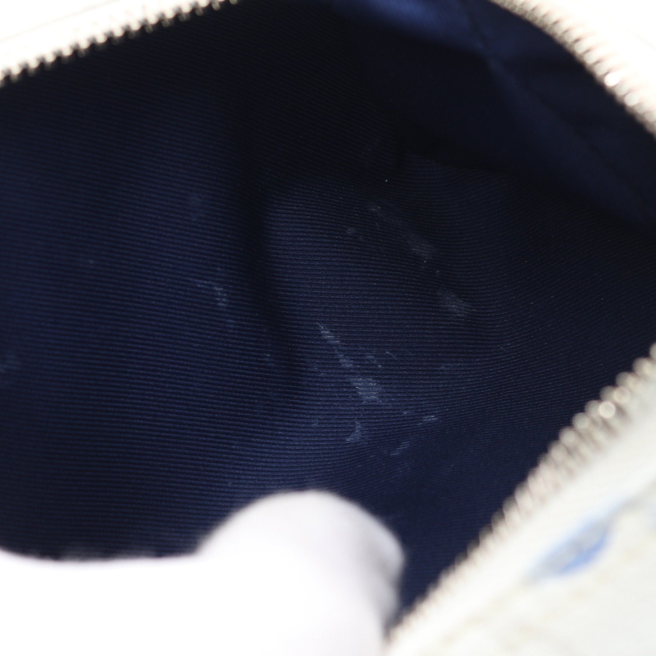 Louis Vuitton Louis Vuitton Keepall Xs Monogram Watercolor Handbag Leather White Navy Multicolor Size ONE SIZE - 6 Thumbnail