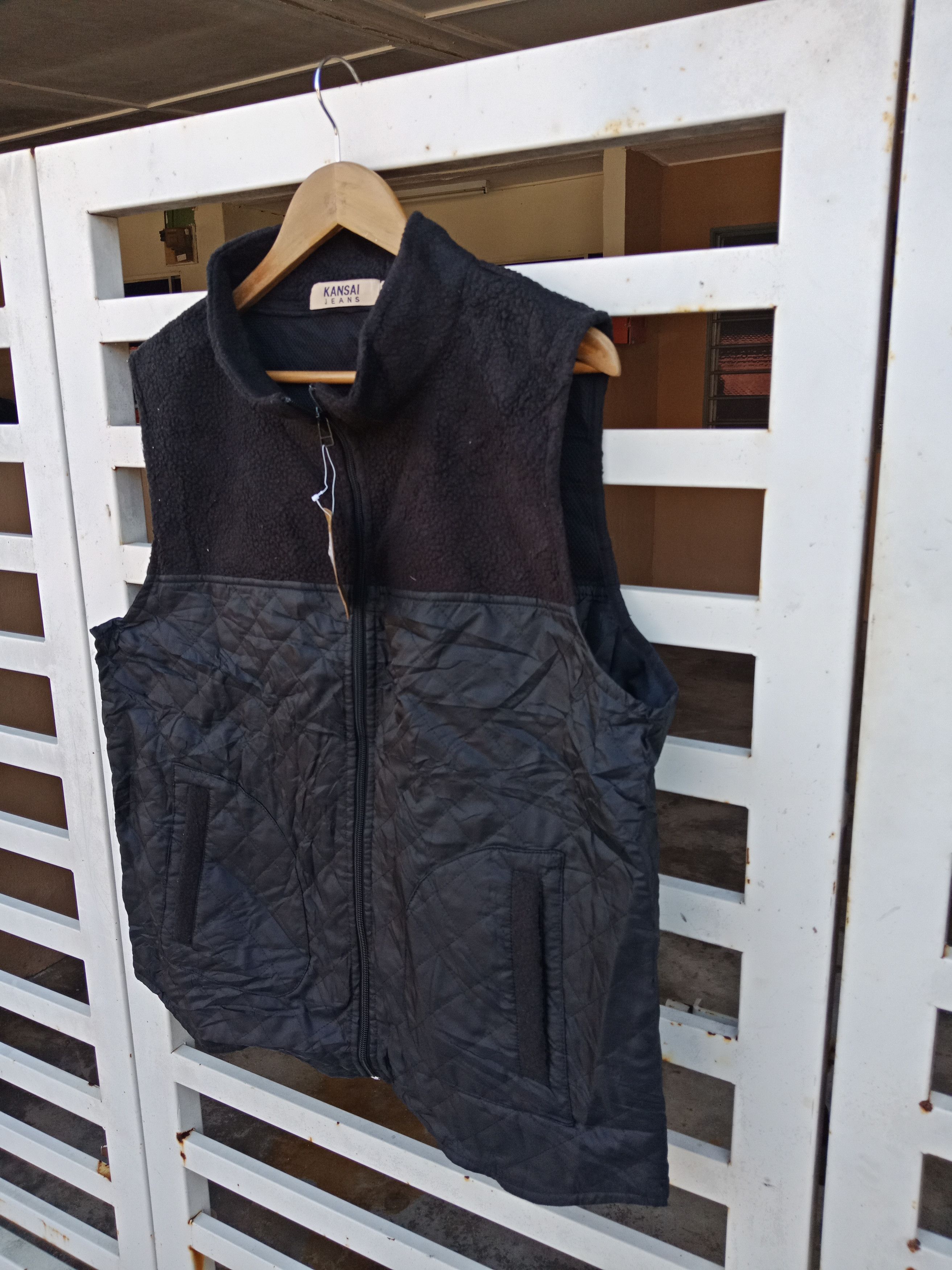 Kansai Yamamoto Kansai Yamamoto Sleeveless Wool Jacket Size US L / EU 52-54 / 3 - 5 Thumbnail