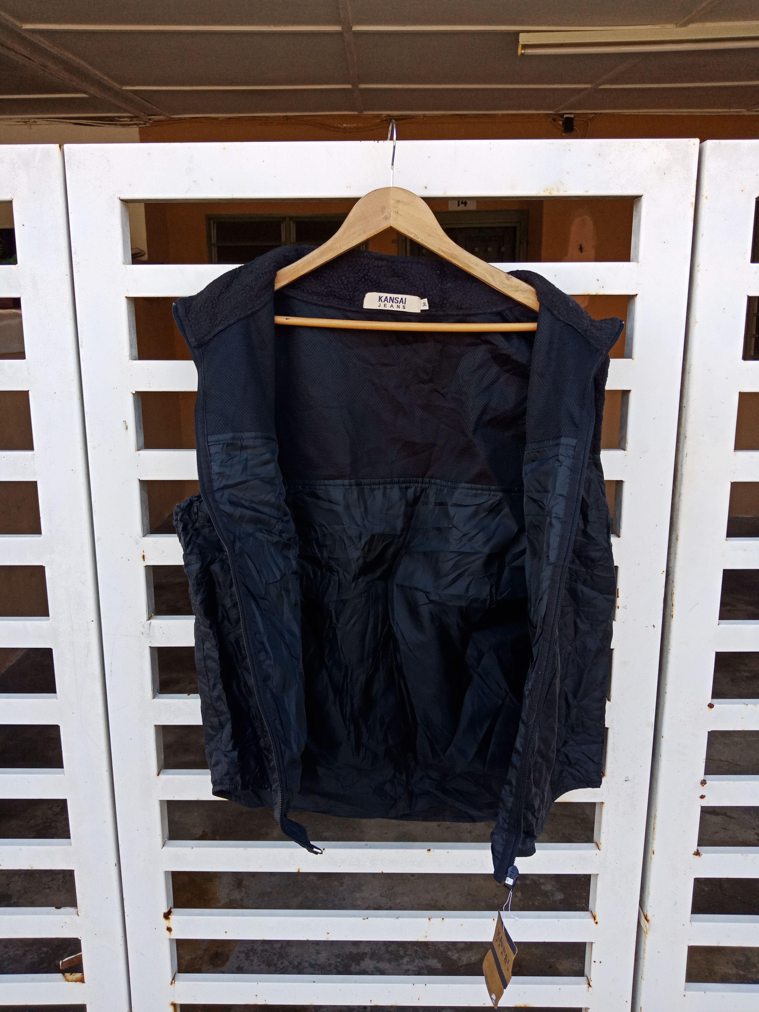 Kansai Yamamoto Kansai Yamamoto Sleeveless Wool Jacket Size US L / EU 52-54 / 3 - 3 Thumbnail