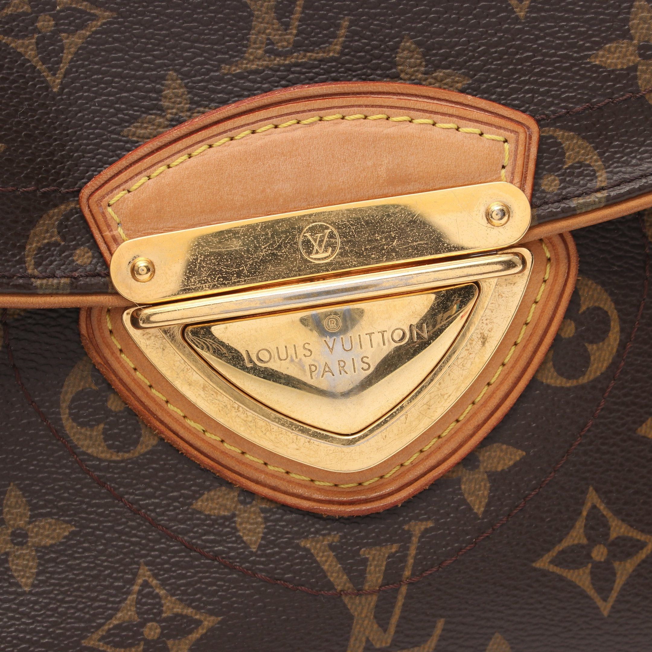 Louis Vuitton Louis Vuitton Beverly Mm Monogram Shoulder Bag Leather Brown Size ONE SIZE - 12 Thumbnail