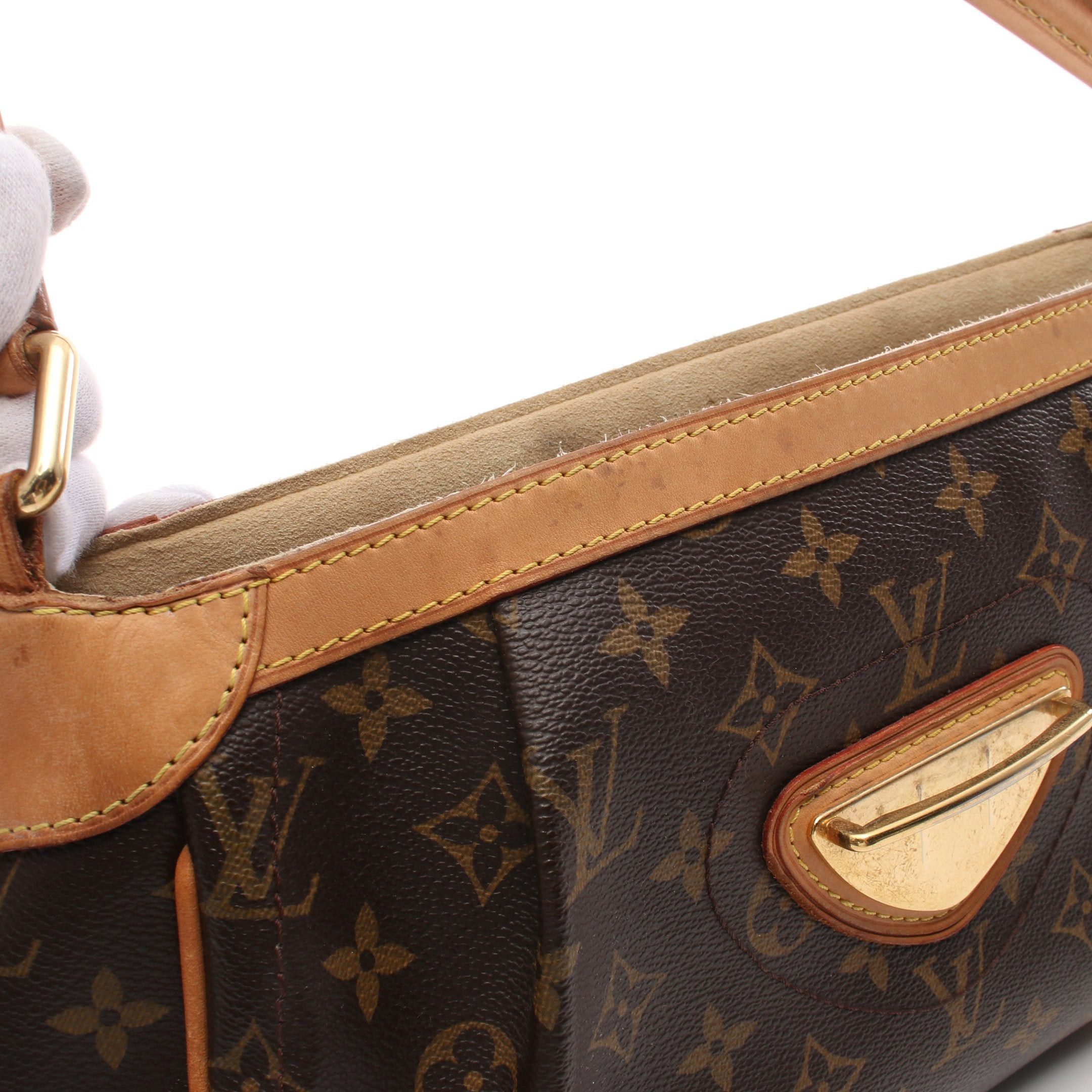 Louis Vuitton Louis Vuitton Beverly Mm Monogram Shoulder Bag Leather Brown Size ONE SIZE - 14 Thumbnail