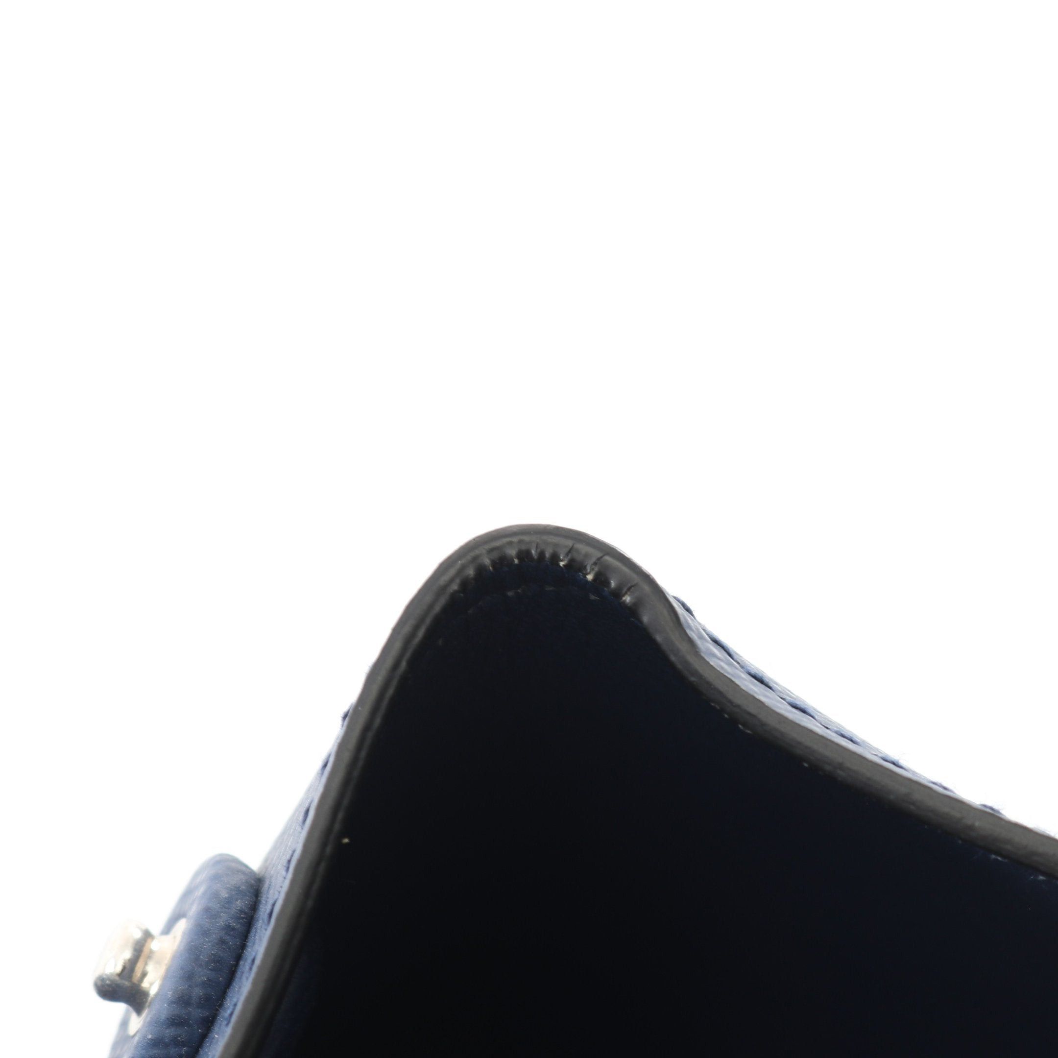 Prada Prada Saffiano Cuir Handbag Leather Navy Size ONE SIZE - 5 Thumbnail
