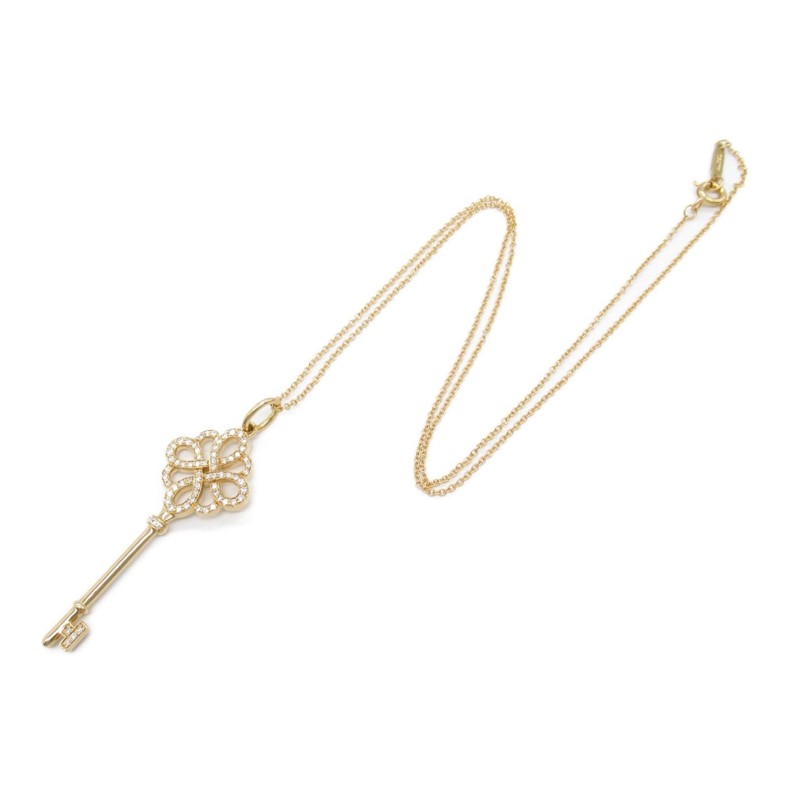 Tiffany & Co. Tiffany Co Knot Key Necklace Diamond K18Pg (Pink Gold) Clear Size ONE SIZE - 3 Thumbnail