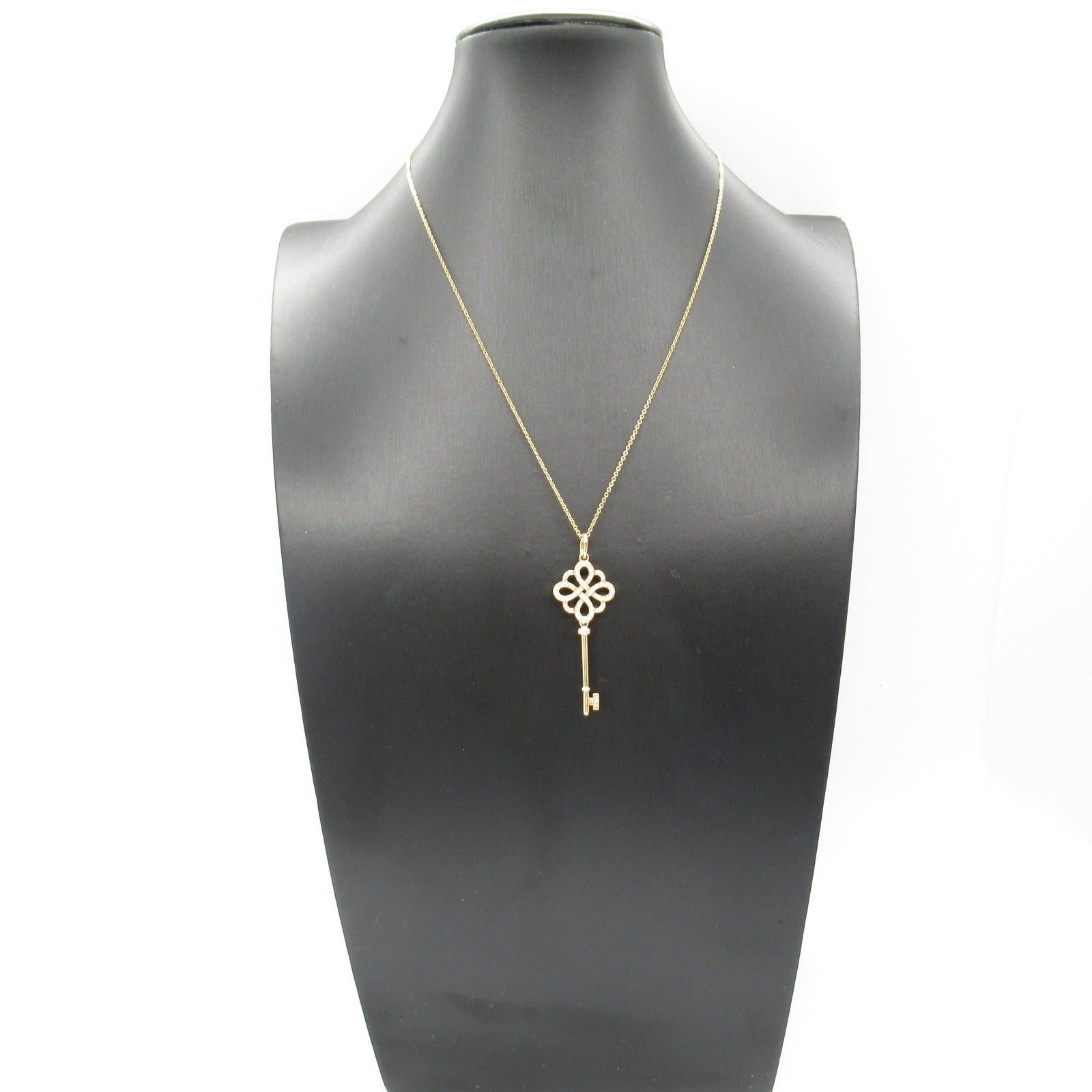 Tiffany & Co. Tiffany Co Knot Key Necklace Diamond K18Pg (Pink Gold) Clear Size ONE SIZE - 7 Thumbnail