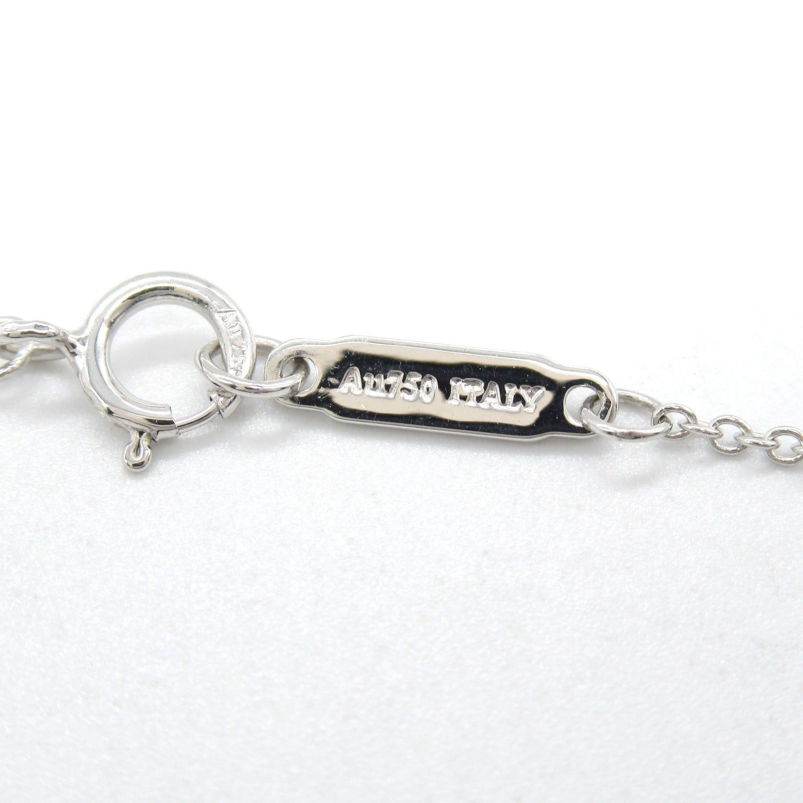 Tiffany & Co. Tiffany Co T-Smile Small Necklace Pink Sapphire K18Wg (White Gold) Size ONE SIZE - 5 Thumbnail