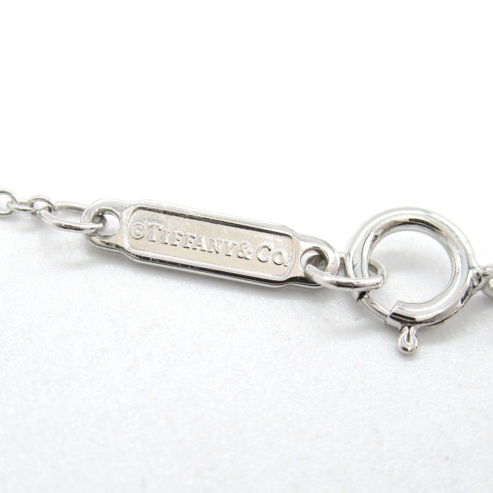 Tiffany & Co. Tiffany Co T-Smile Small Necklace Pink Sapphire K18Wg (White Gold) Size ONE SIZE - 4 Thumbnail