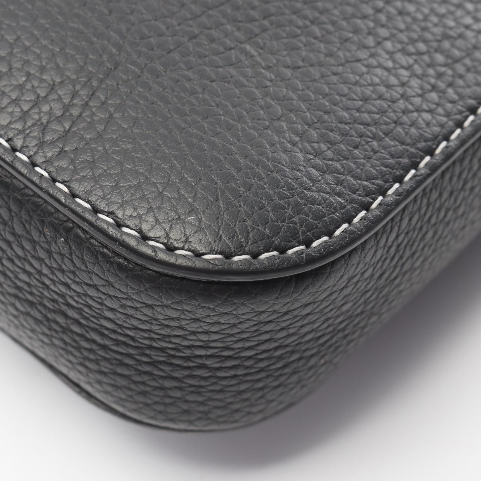 Dior Dior Saddle Vertical Pouch Shoulder Bag Leather Black Size ONE SIZE - 5 Thumbnail