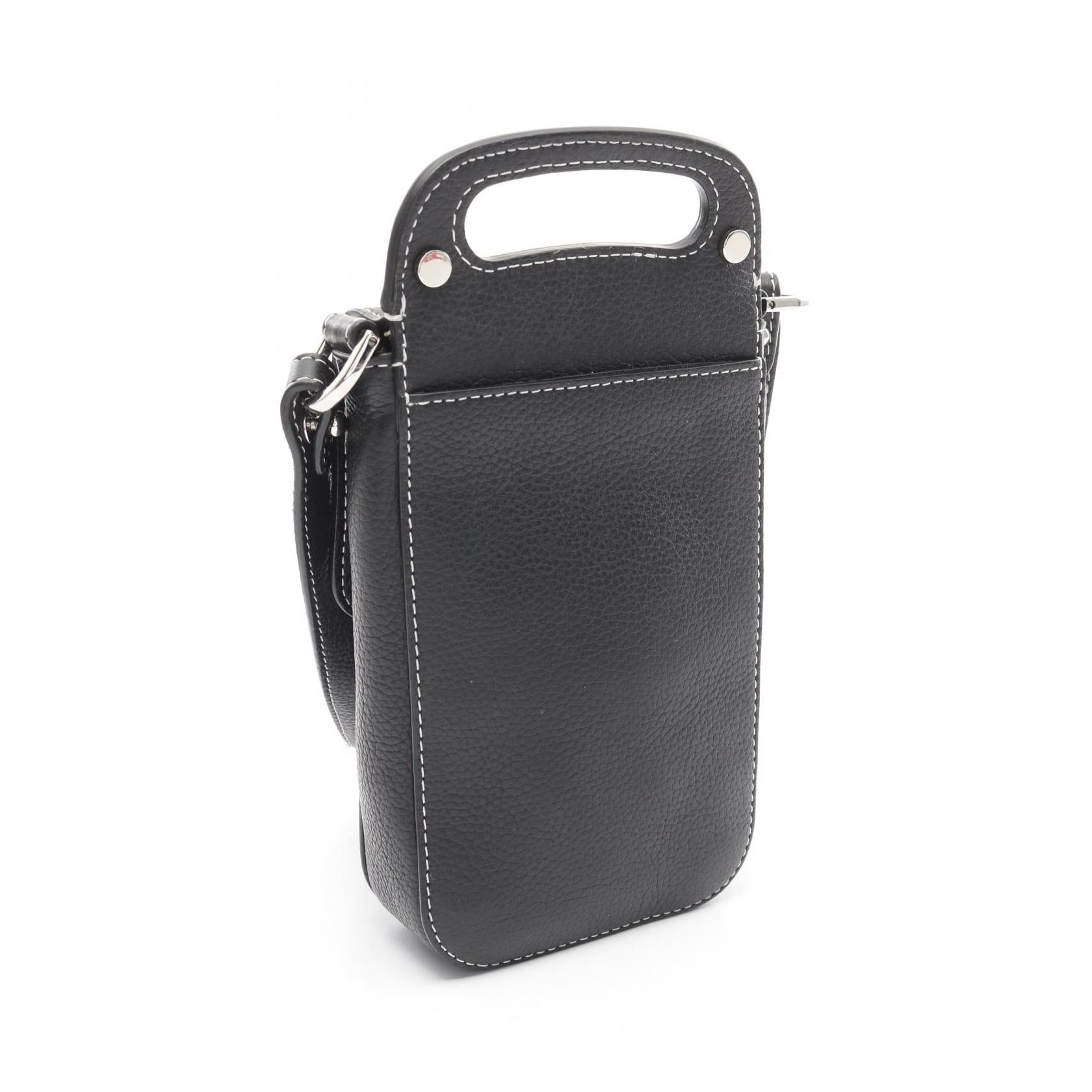 Dior Dior Saddle Vertical Pouch Shoulder Bag Leather Black Size ONE SIZE - 2 Thumbnail