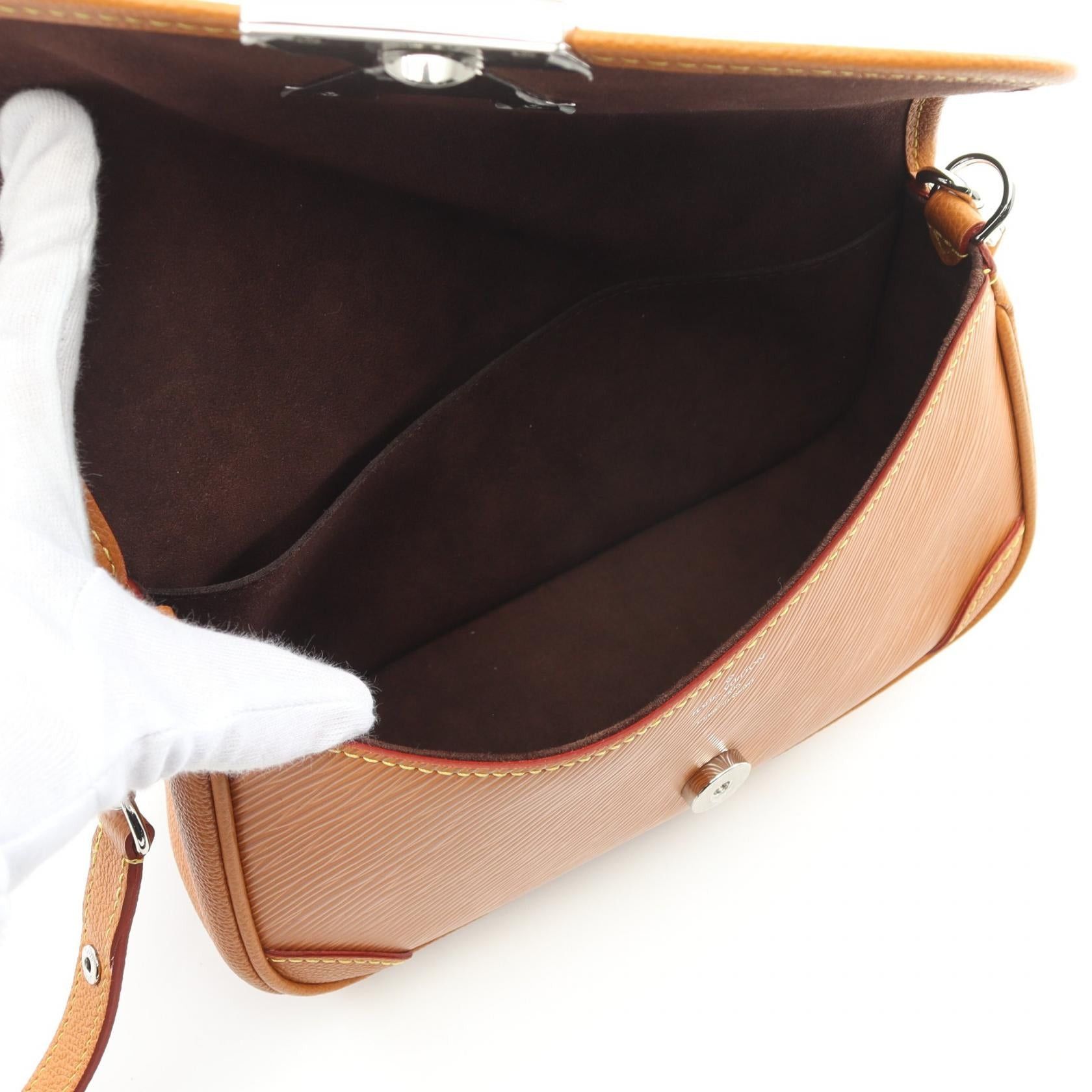Louis Vuitton Louis Vuitton Busi Nm Epi Goldmiel Shoulder Bag Leather Light Brown Size ONE SIZE - 3 Thumbnail