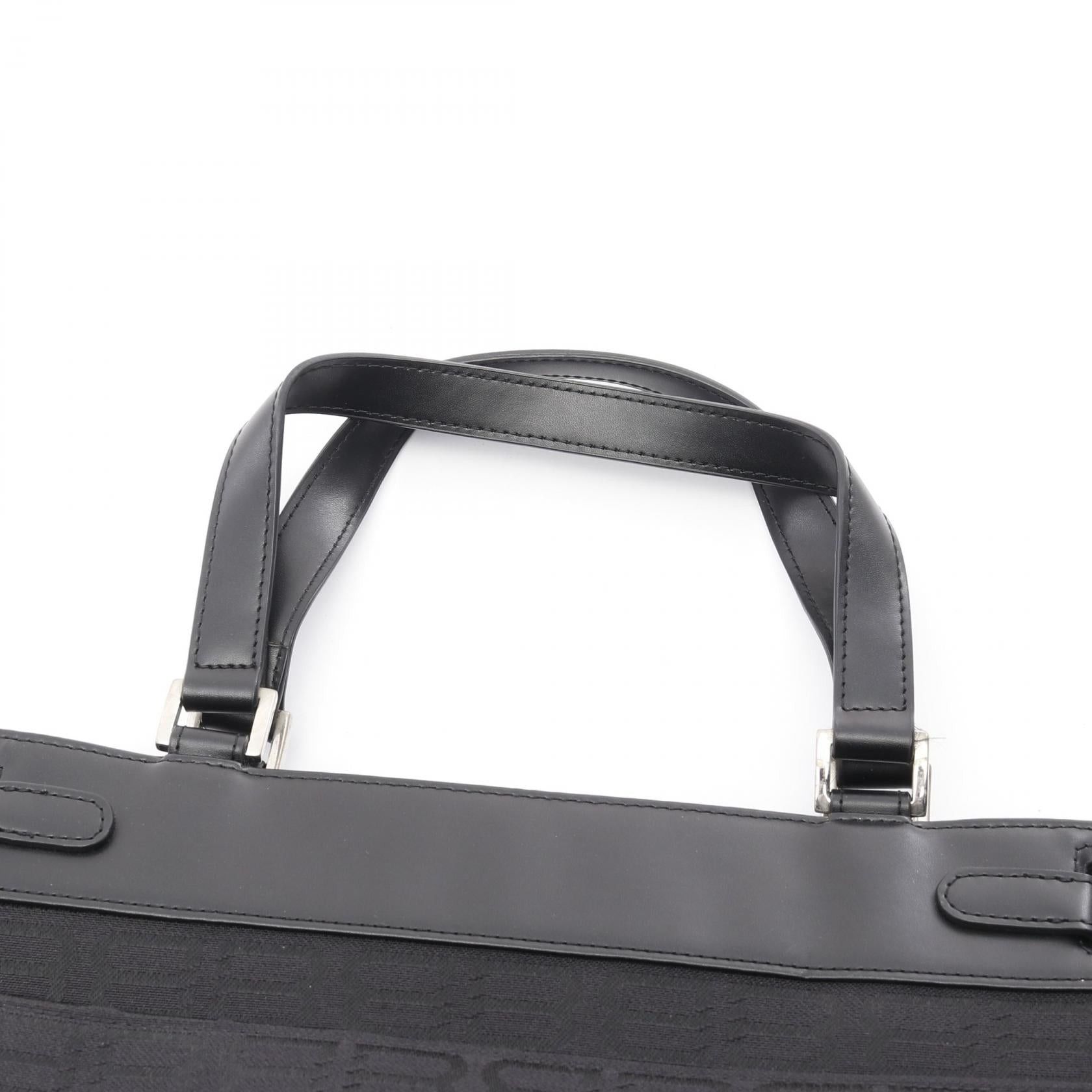 Balenciaga Balenciaga Bb Pattern Handbag Tote Bag Canvas Leather Black Size ONE SIZE - 10 Thumbnail