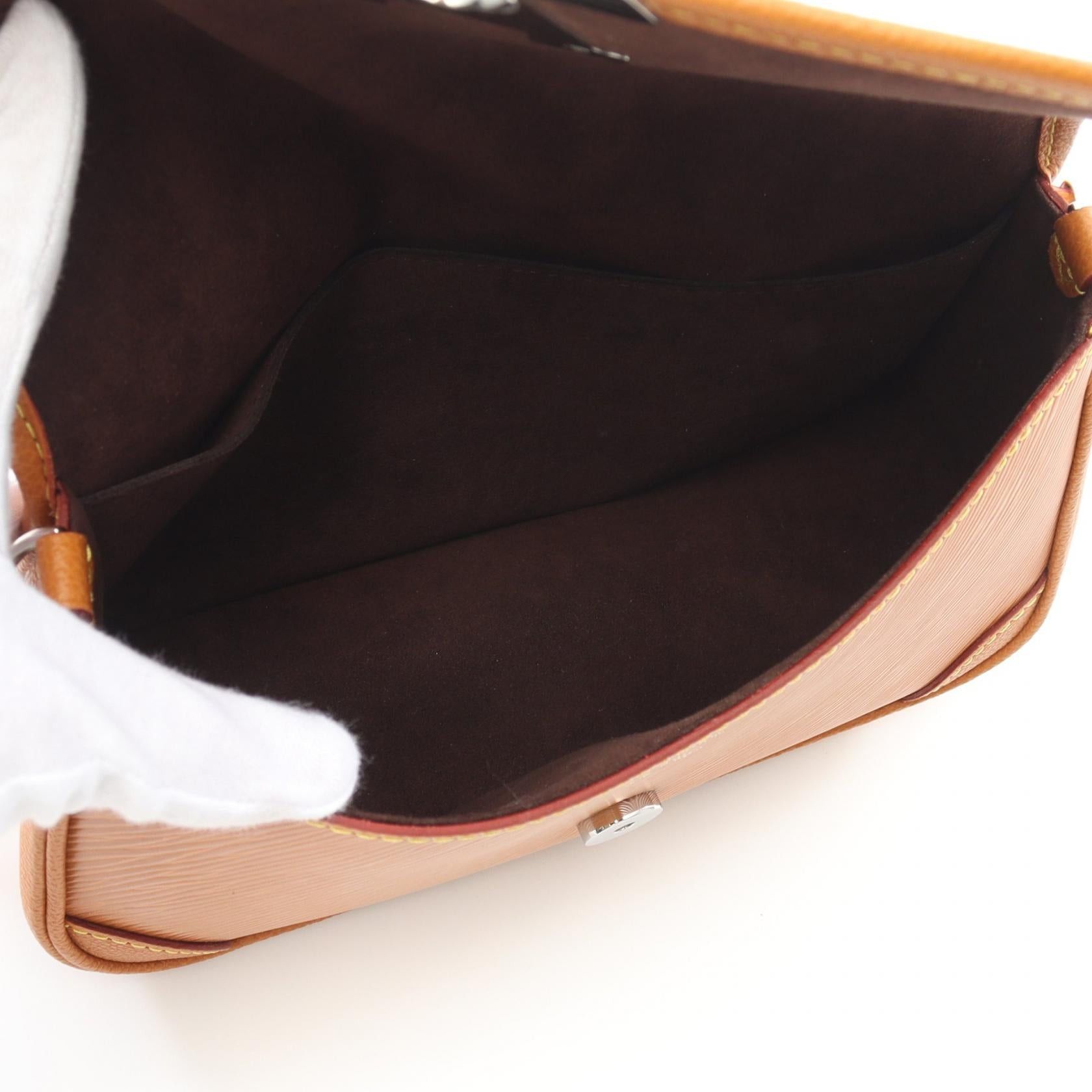 Louis Vuitton Louis Vuitton Busi Nm Epi Goldmiel Shoulder Bag Leather Light Brown Size ONE SIZE - 3 Thumbnail