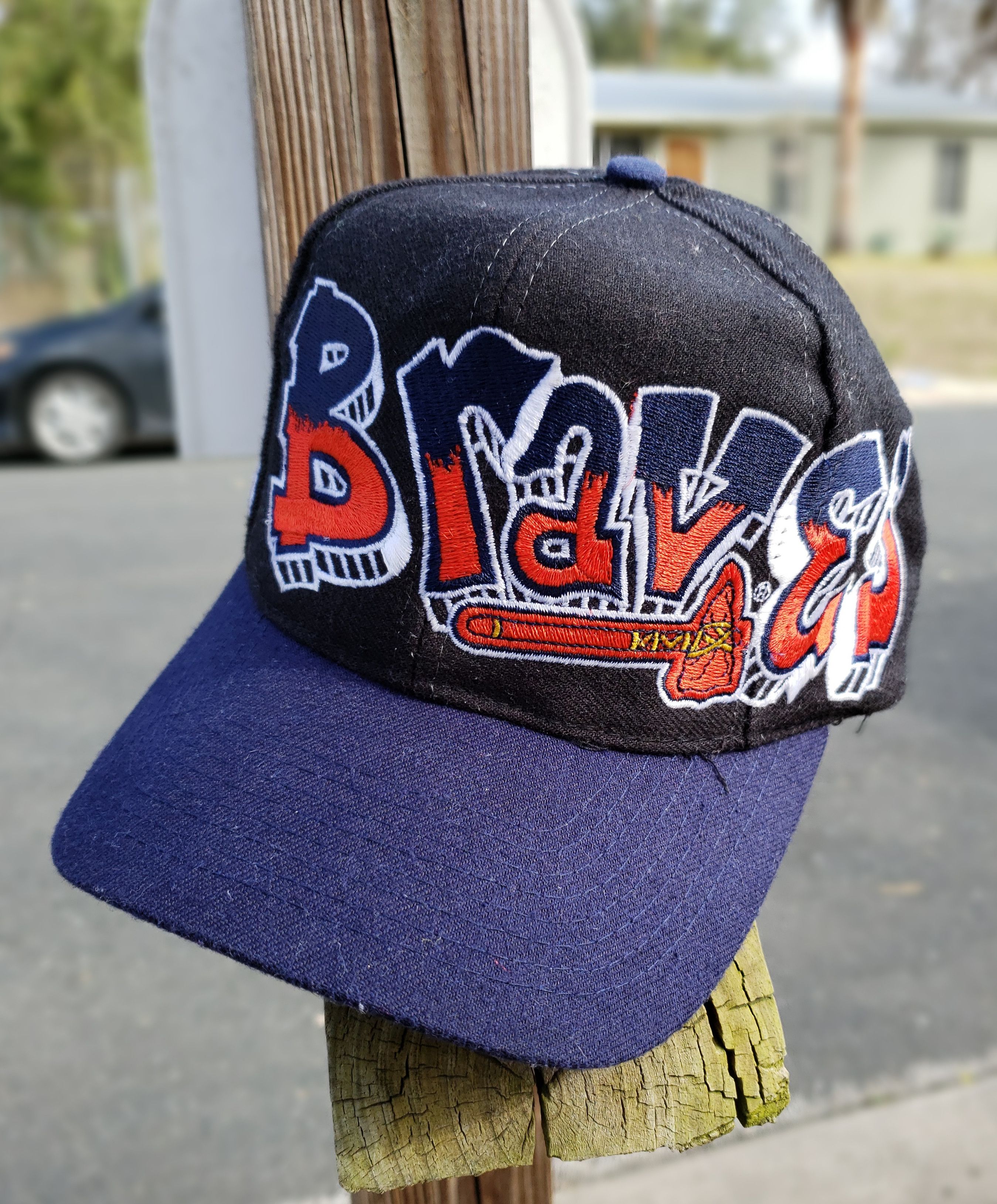 Vintage Atlanta Braves Graffiti Snapback Hat -  Denmark