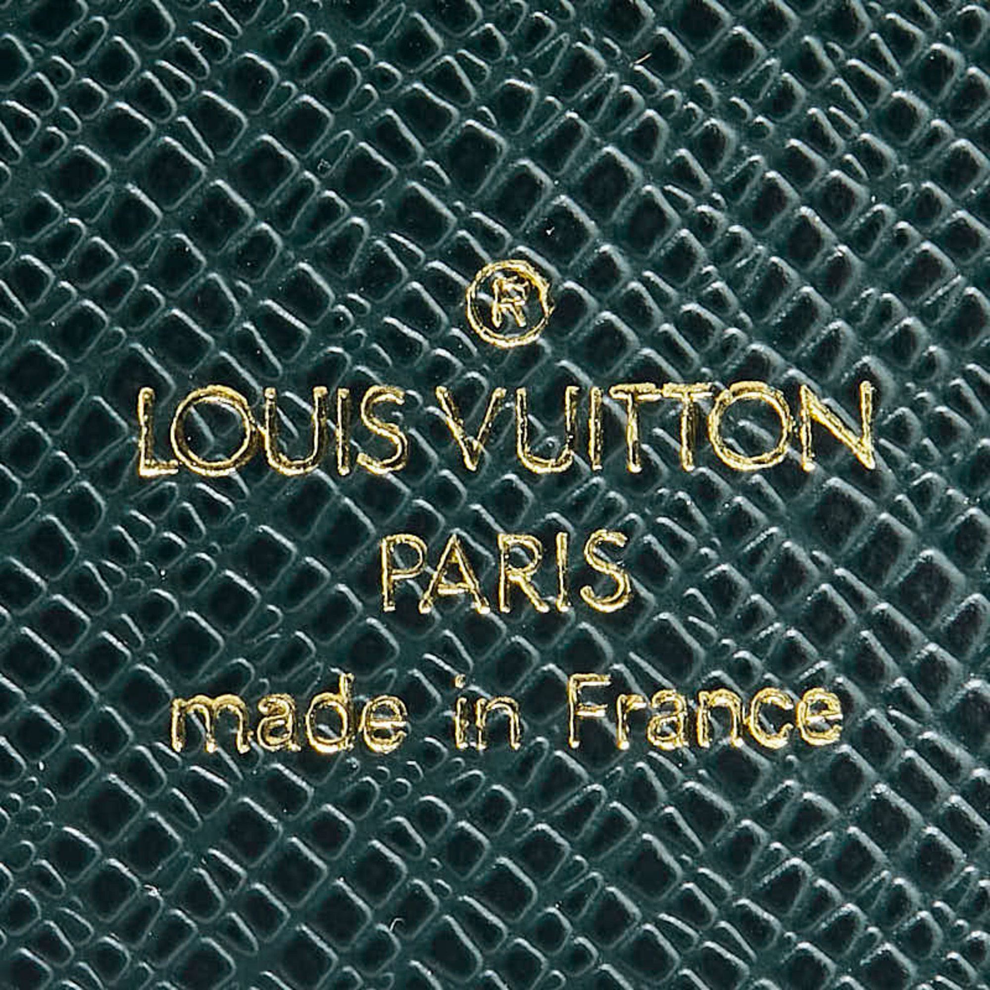 Louis Vuitton Louis Vuitton Taiga Button de Manchette Cufflinks M30976 Green SV925 Silver Leather Men's LOUIS VUITTON Size ONE SIZE - 4 Thumbnail