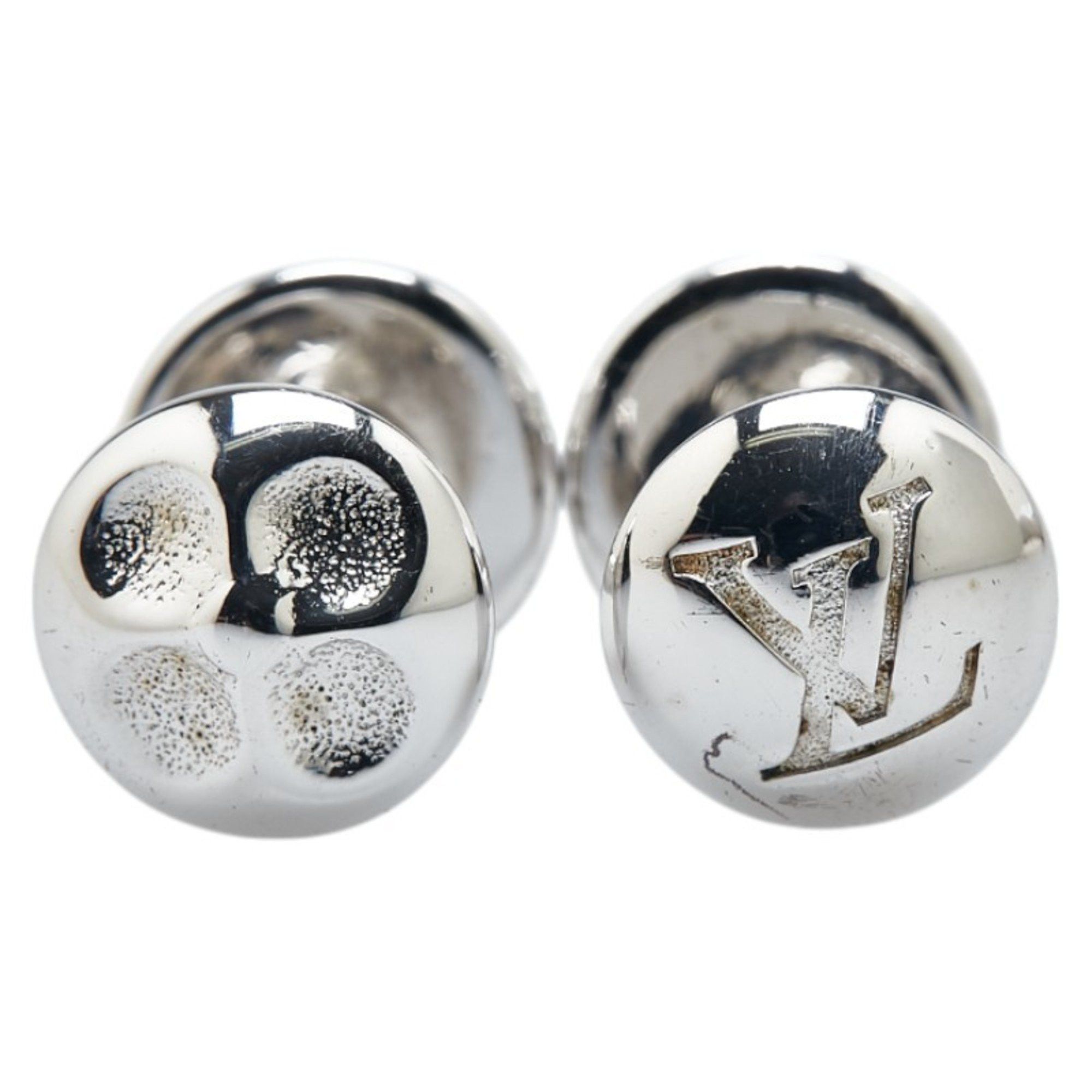 Louis Vuitton Louis Vuitton Taiga Button de Manchette Cufflinks M30976 Green SV925 Silver Leather Men's LOUIS VUITTON Size ONE SIZE - 2 Thumbnail