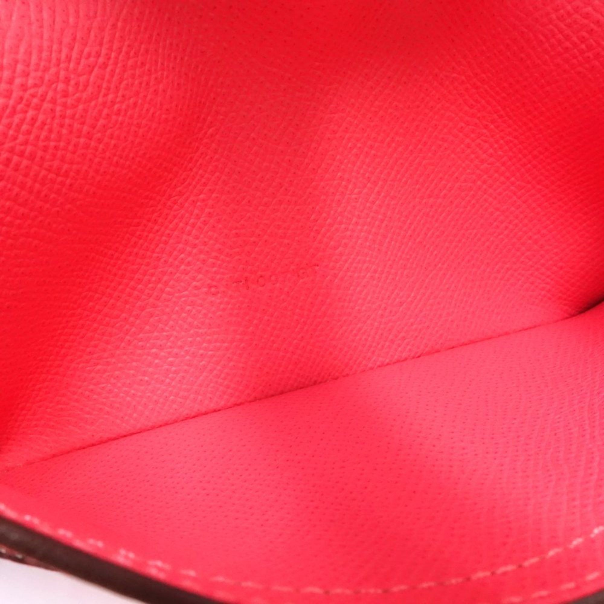 Hermes Hermes Long Wallet Bearn Soufflet C Stamped Epsom Leather Pink 181207 Size ONE SIZE - 9 Thumbnail