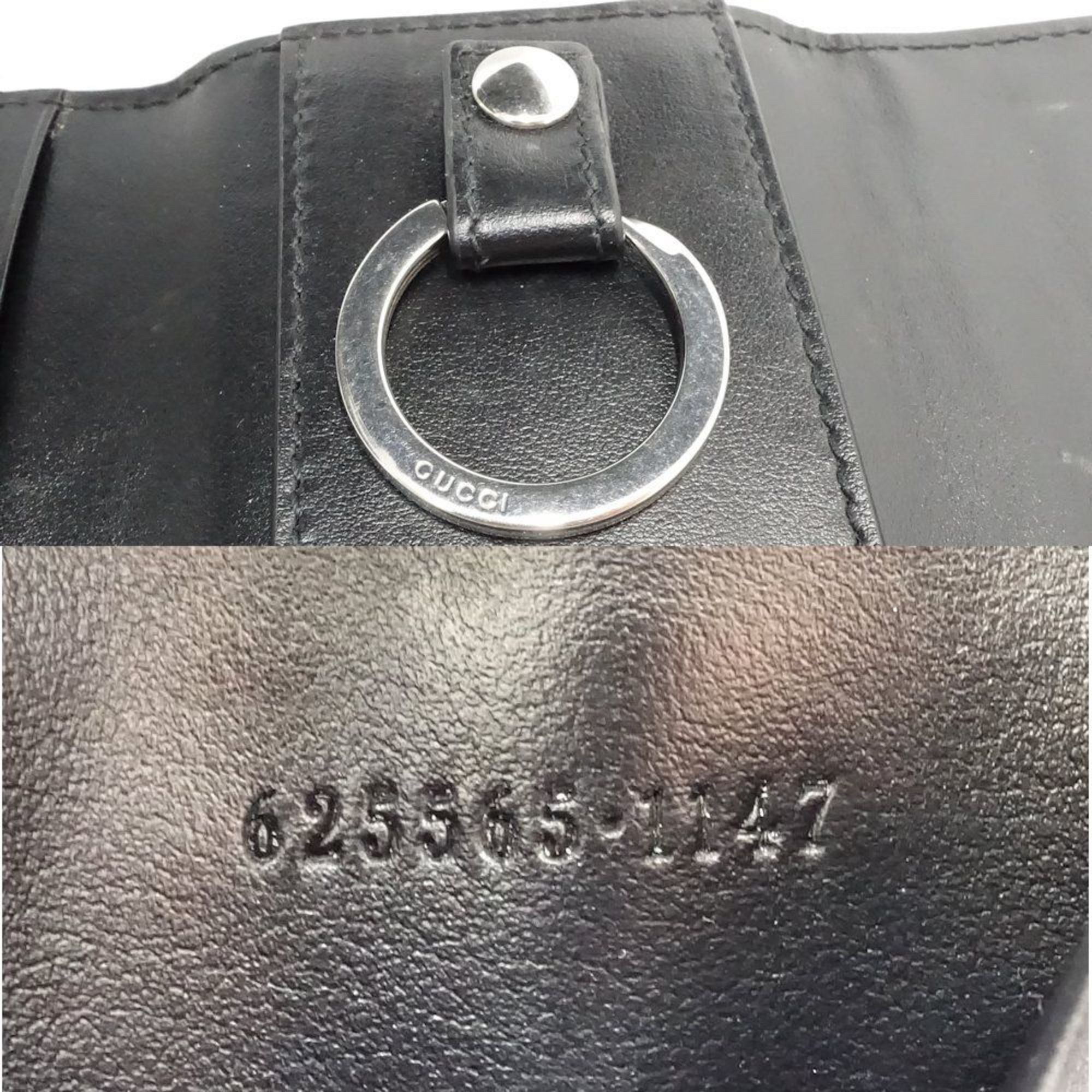 Gucci Gucci Key Case 625565 6-ring GG embossed leather black 181216 Size ONE SIZE - 9 Thumbnail