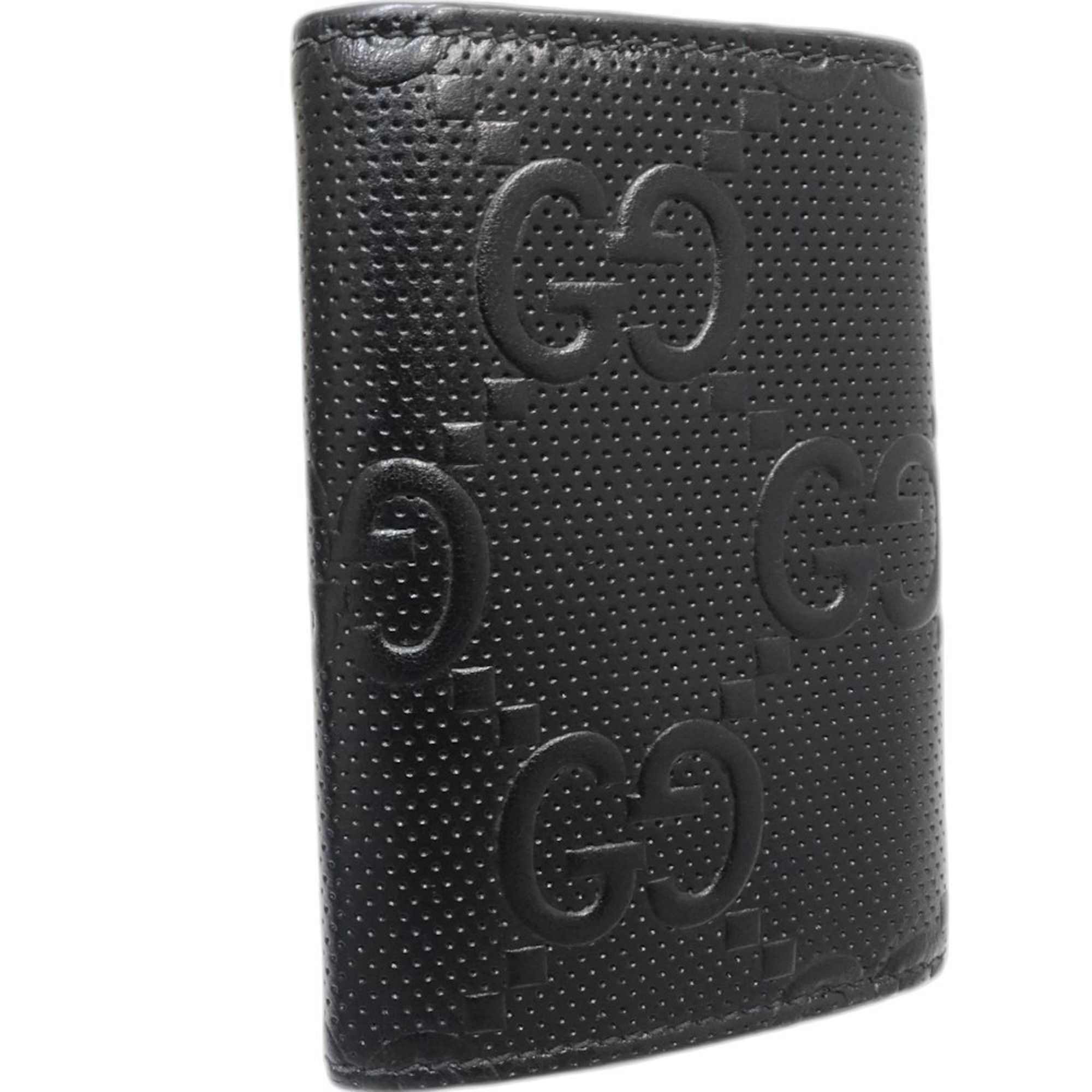 Gucci Gucci Key Case 625565 6-ring GG embossed leather black 181216 Size ONE SIZE - 3 Thumbnail