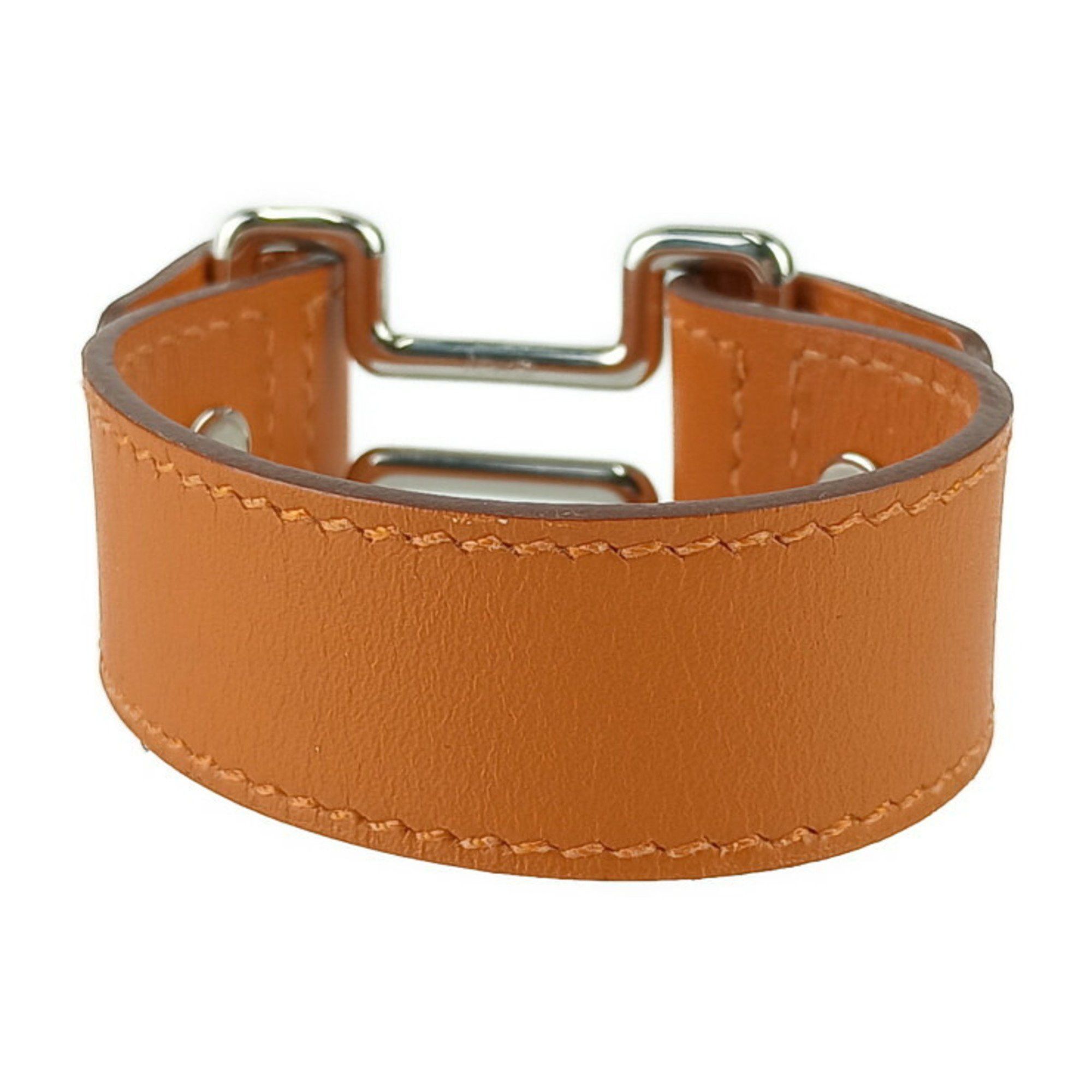 Hermes HERMES Bracelet Tonight Orange Swift Leather Ladies K Stamp Size ONE SIZE - 3 Thumbnail