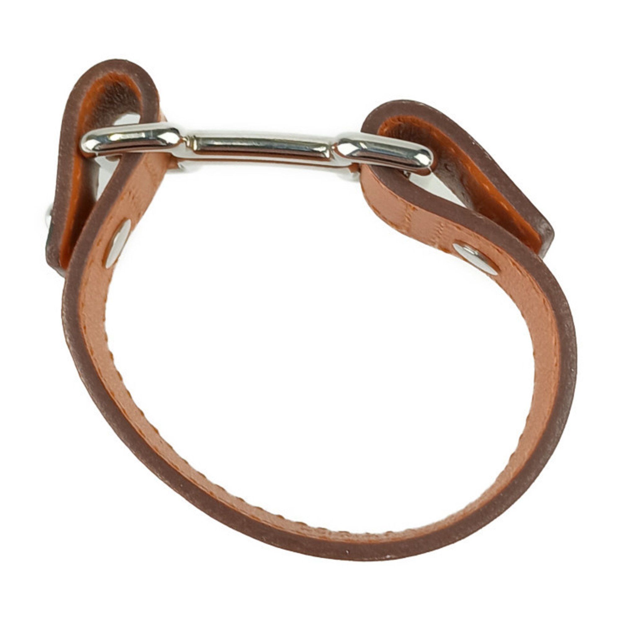 Hermes HERMES Bracelet Tonight Orange Swift Leather Ladies K Stamp Size ONE SIZE - 4 Thumbnail