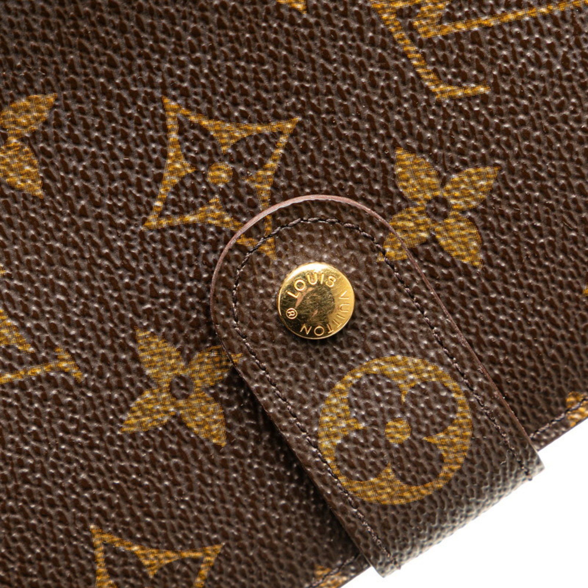 Louis Vuitton Louis Vuitton Monogram Porte Papier Bi-fold Wallet M61207 Brown PVC Leather Women's LOUIS VUITTON Size ONE SIZE - 6 Thumbnail