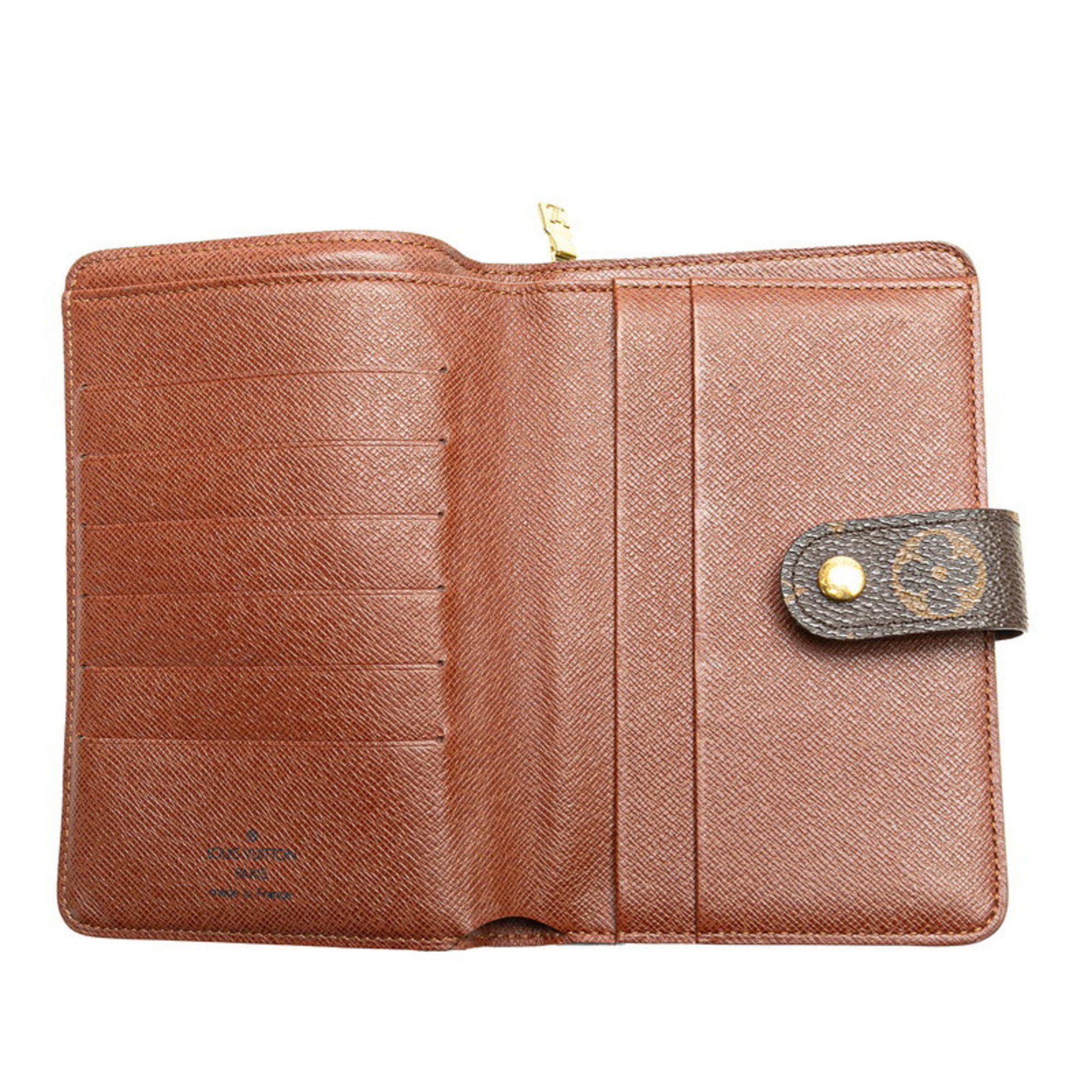 Louis Vuitton Louis Vuitton Monogram Porte Papier Bi-fold Wallet M61207 Brown PVC Leather Women's LOUIS VUITTON Size ONE SIZE - 7 Thumbnail