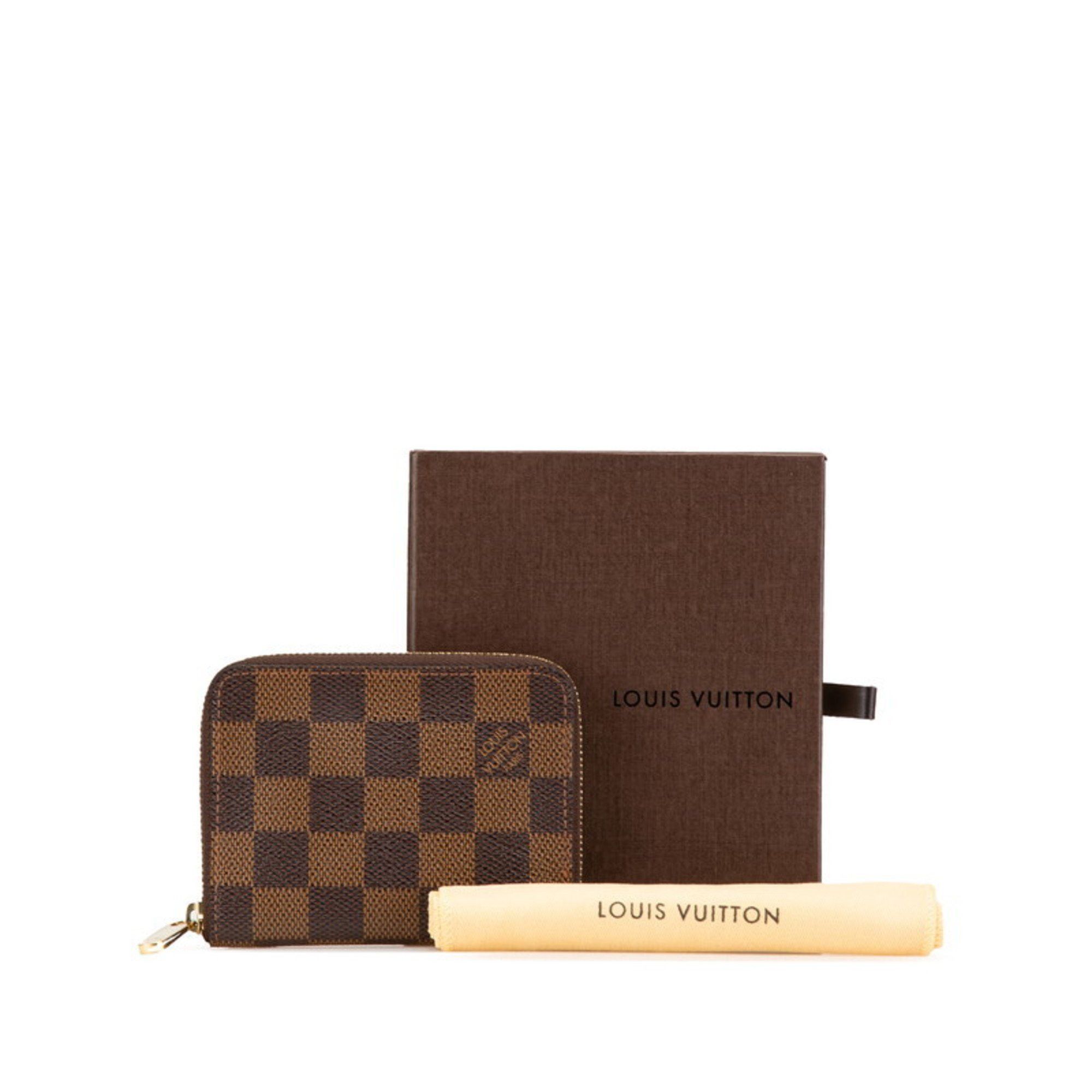 Louis Vuitton Louis Vuitton Damier Zippy Coin Purse Case N63070 Brown PVC Leather Women's LOUIS VUITTON Size ONE SIZE - 9 Thumbnail