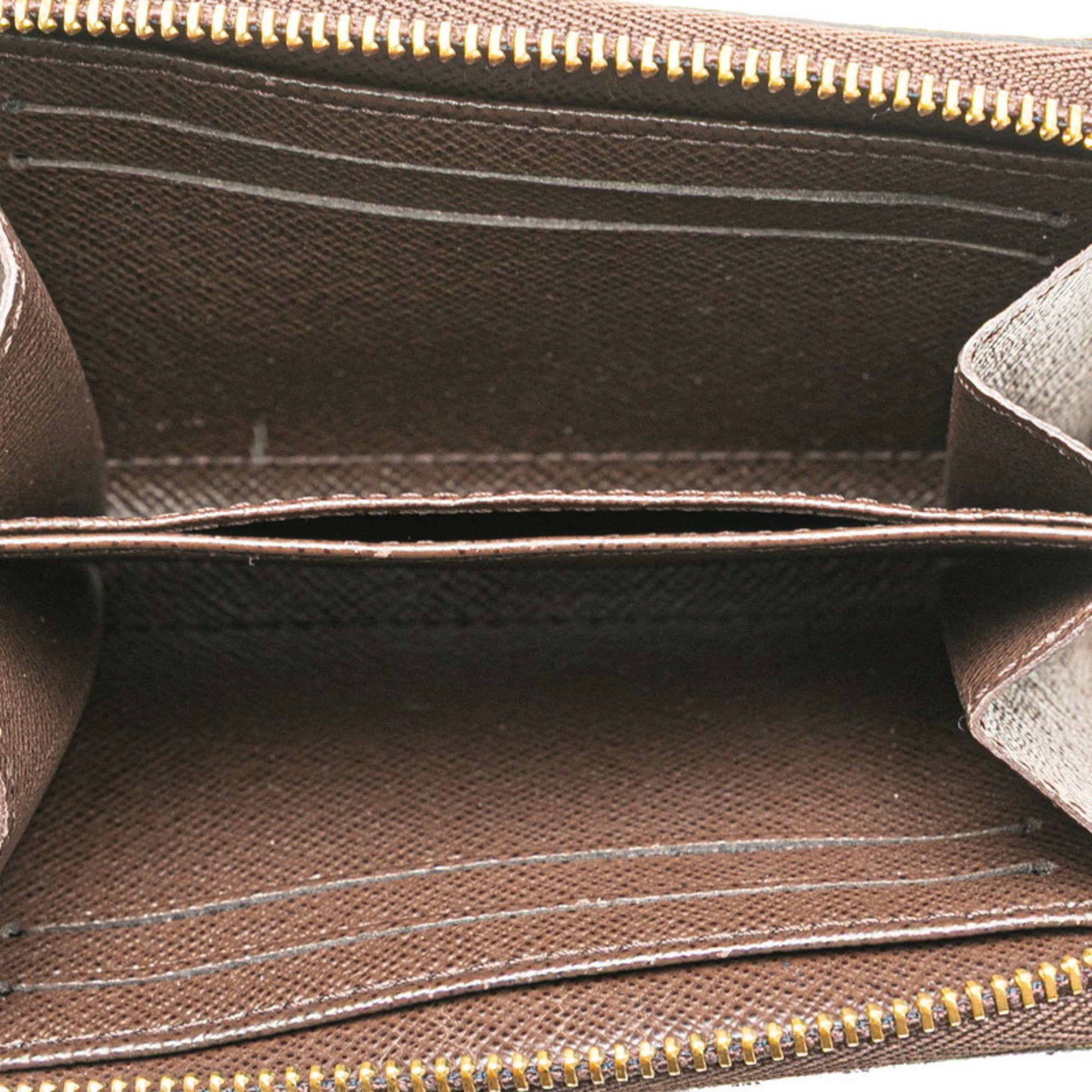 Louis Vuitton Louis Vuitton Damier Zippy Coin Purse Case N63070 Brown PVC Leather Women's LOUIS VUITTON Size ONE SIZE - 6 Thumbnail