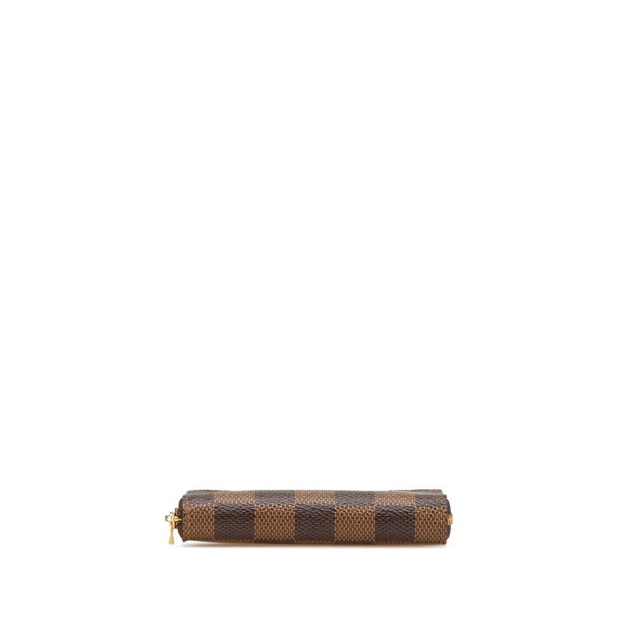Louis Vuitton Louis Vuitton Damier Zippy Coin Purse Case N63070 Brown PVC Leather Women's LOUIS VUITTON Size ONE SIZE - 3 Thumbnail
