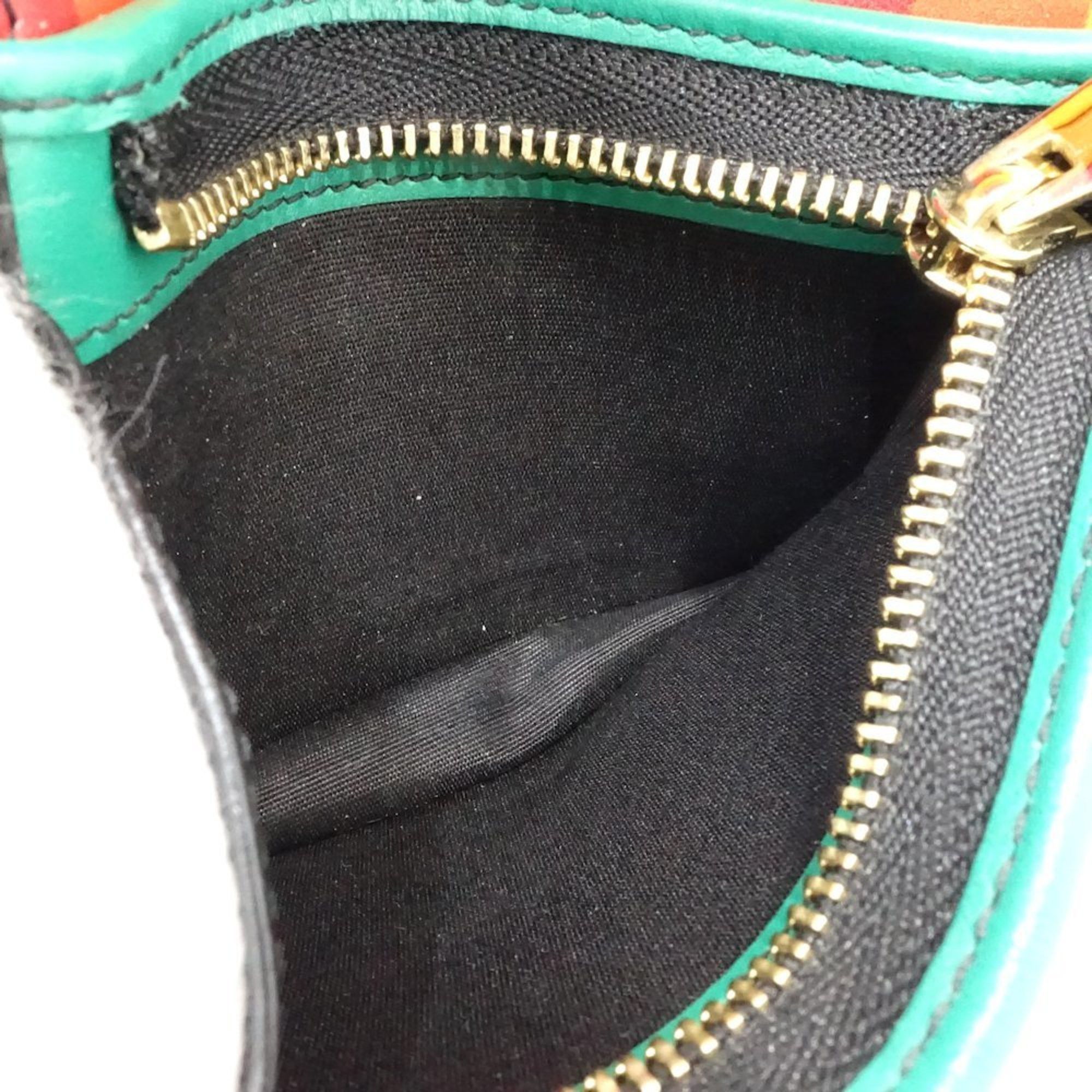 Salvatore Ferragamo Salvatore Ferragamo Bi-fold Wallet JP-22-D570 Multi-Stud Compact Leather Black 181242 Size ONE SIZE - 7 Thumbnail