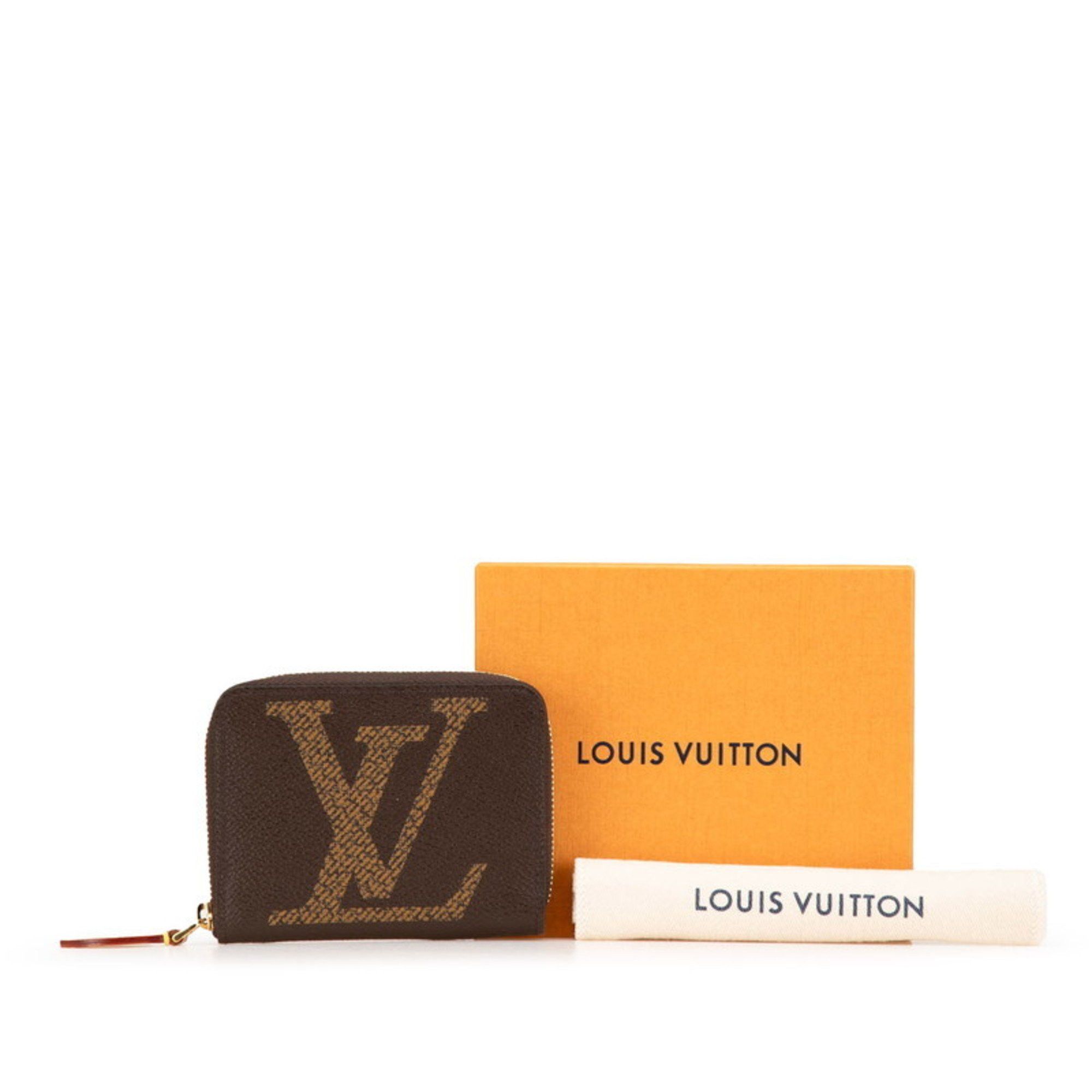 Louis Vuitton Louis Vuitton Monogram Giant Zippy Coin Purse Case M67690 Brown PVC Leather Women's LOUIS VUITTON Size ONE SIZE - 8 Thumbnail