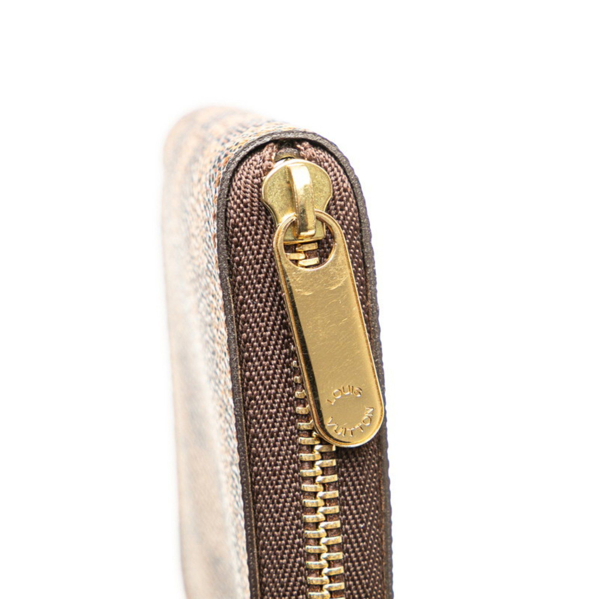 Louis Vuitton Louis Vuitton Damier Zippy Coin Purse Case N63070 Brown PVC Women's LOUIS VUITTON Size ONE SIZE - 4 Thumbnail
