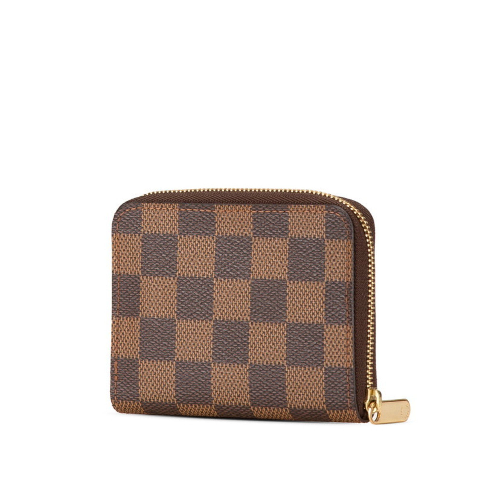 Louis Vuitton Louis Vuitton Damier Zippy Coin Purse Case N63070 Brown PVC Women's LOUIS VUITTON Size ONE SIZE - 2 Thumbnail