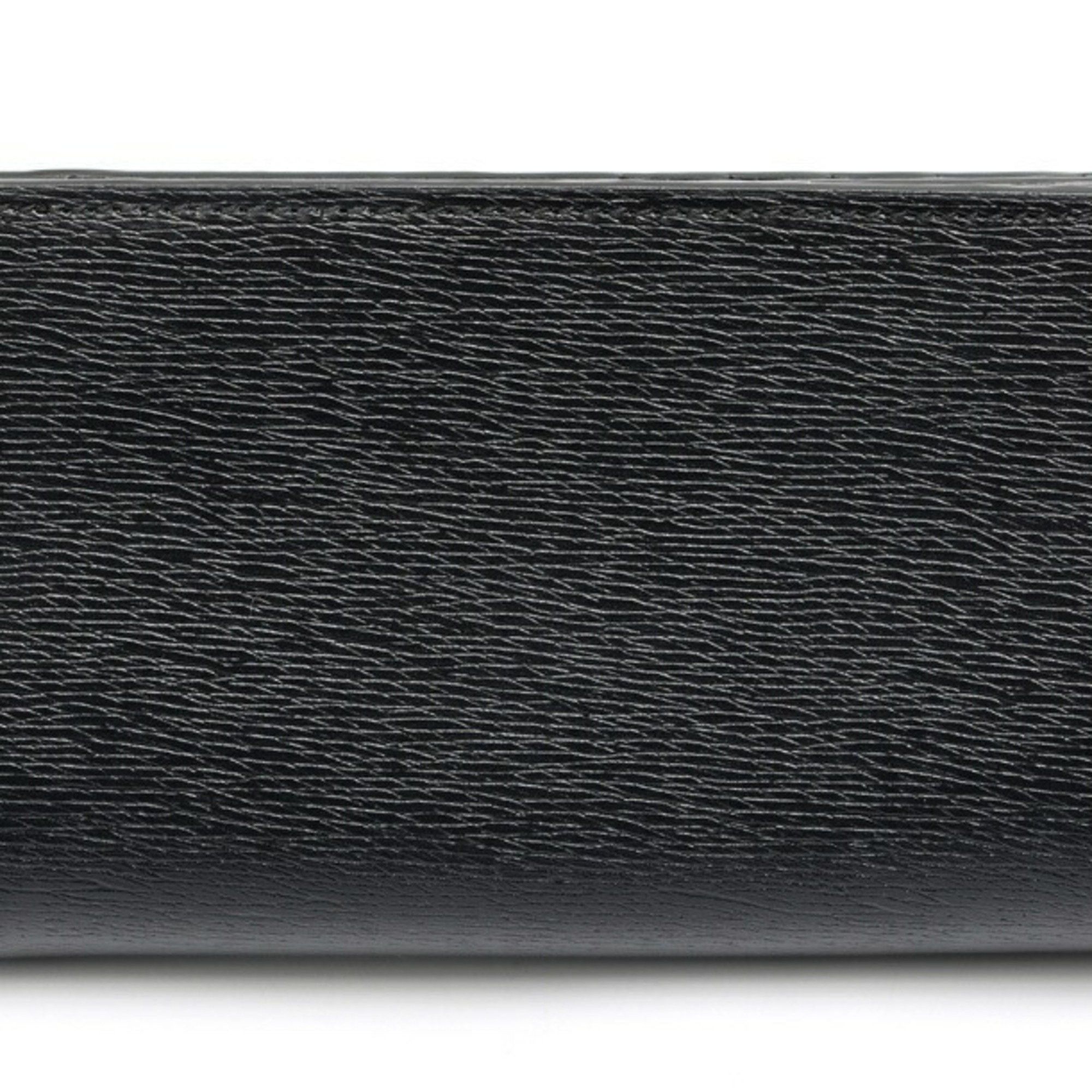 Gucci GUCCI Script Card Case Wallet Bi-fold 772640 Leather Black S-157682 Size ONE SIZE - 2 Thumbnail