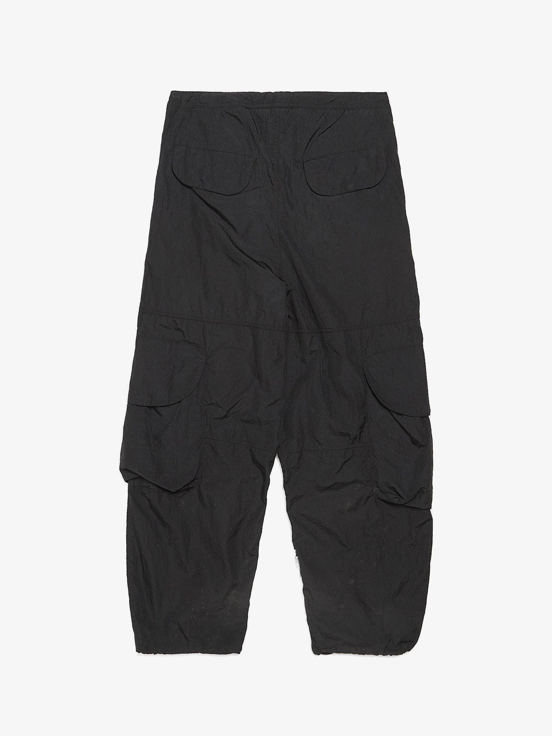 Entire Studios Black Wide Cargo Nylon Sweatpants Size US 33 - 2 Thumbnail
