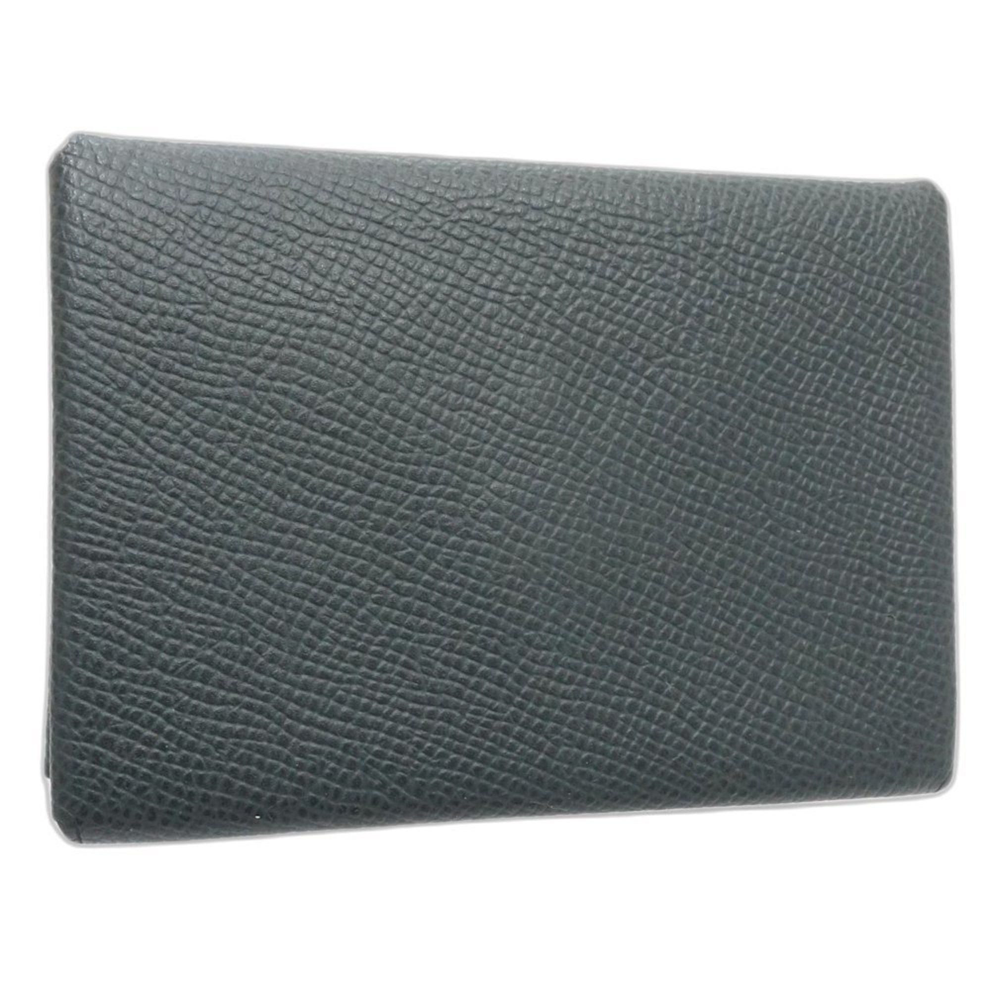 Hermes Hermes Wallet/Coin Case Calvi Duo Z Stamp Taurillon Clemence Vert Anglais 181269 Size ONE SIZE - 2 Thumbnail