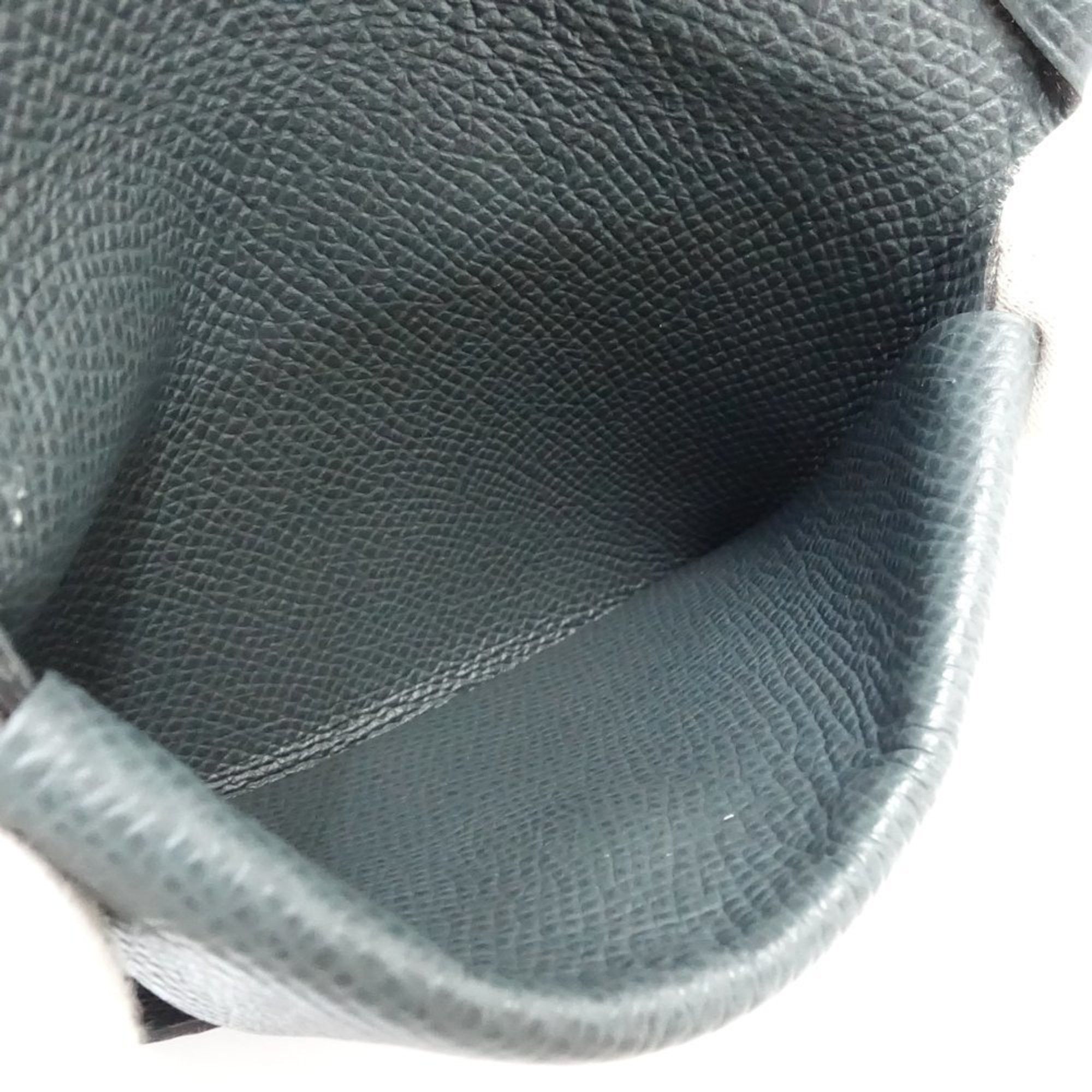 Hermes Hermes Wallet/Coin Case Calvi Duo Z Stamp Taurillon Clemence Vert Anglais 181269 Size ONE SIZE - 6 Thumbnail