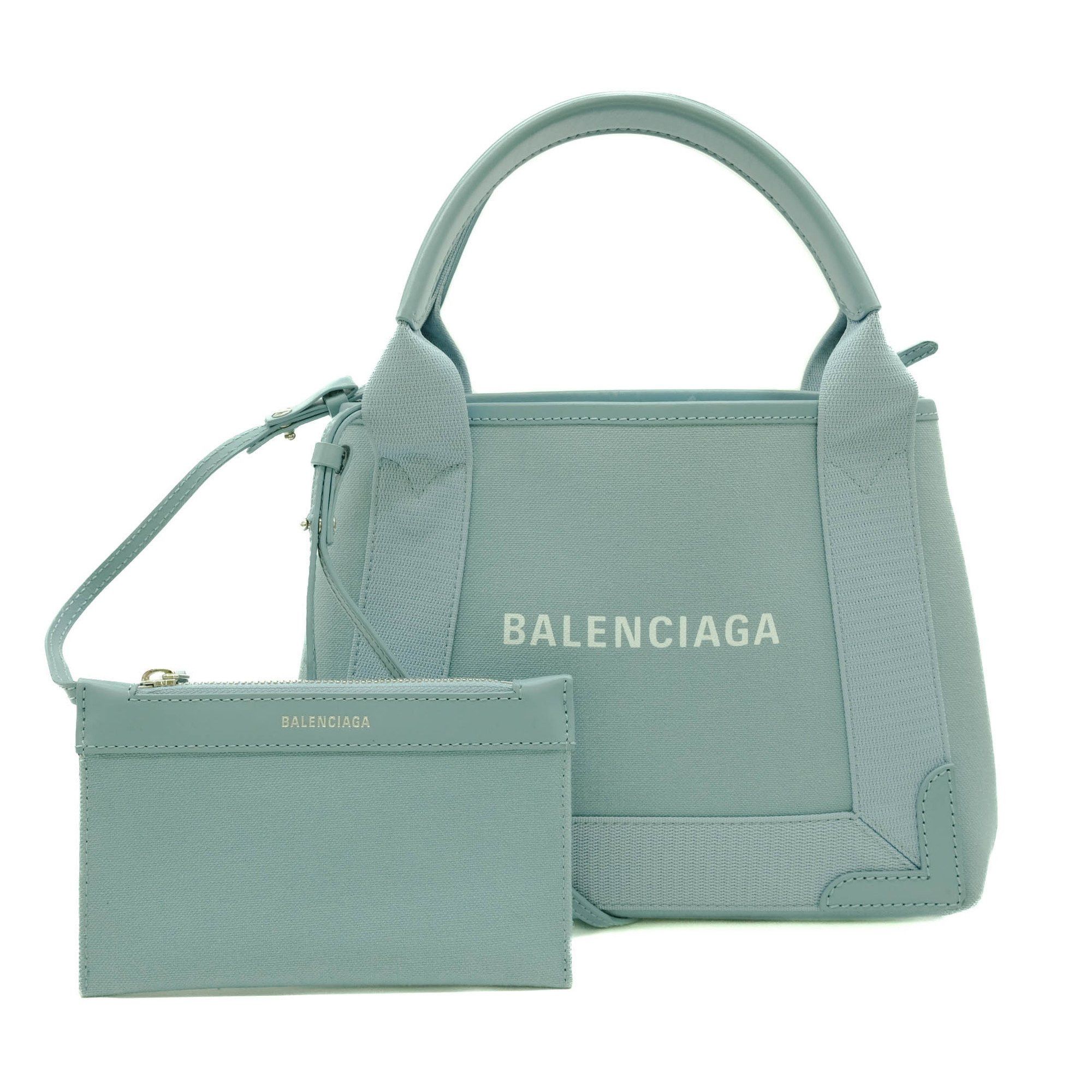 Balenciaga Balenciaga Navy Cabas handbag Size ONE SIZE - 17 Thumbnail