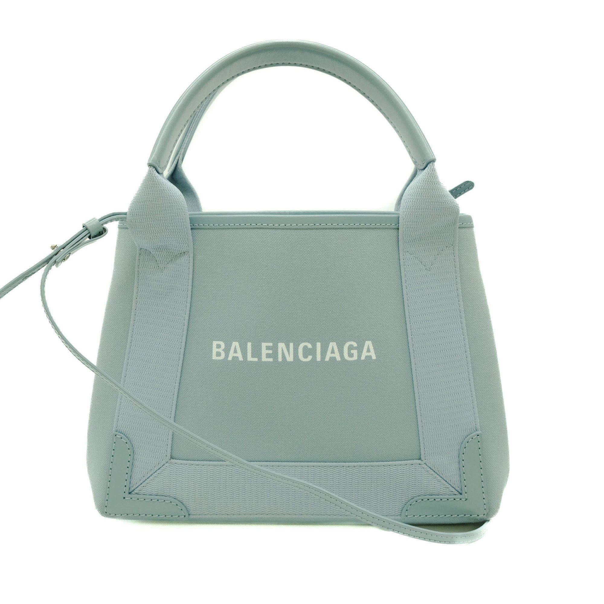 Balenciaga Balenciaga Navy Cabas handbag Size ONE SIZE - 2 Thumbnail