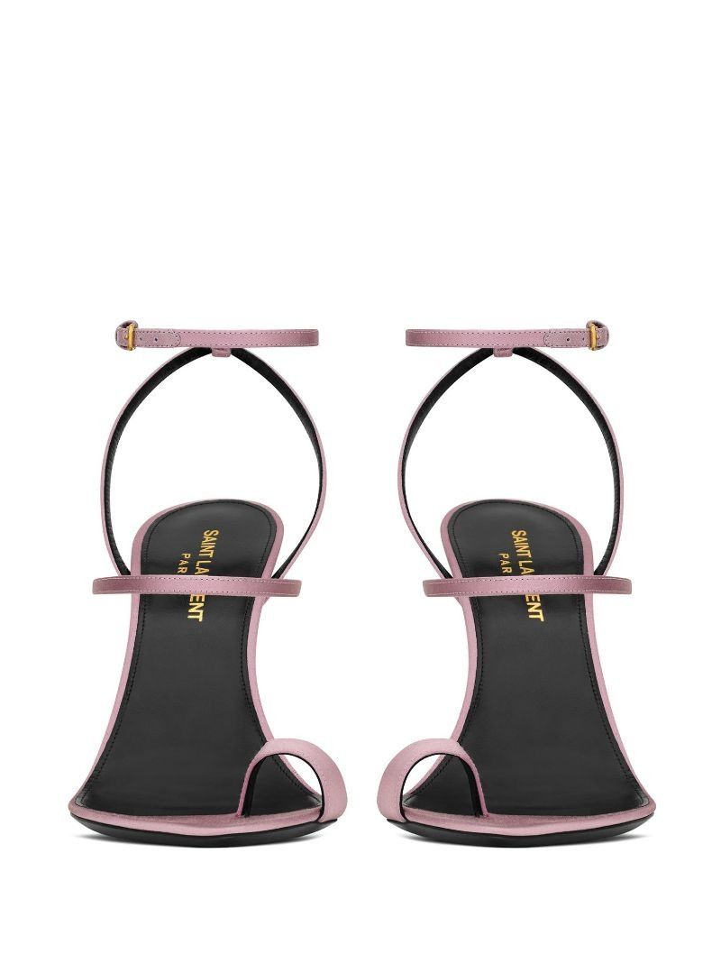 Saint Laurent Paris Dive sandals 110mm in silk satin Size US 10 / IT 40 - 3 Thumbnail