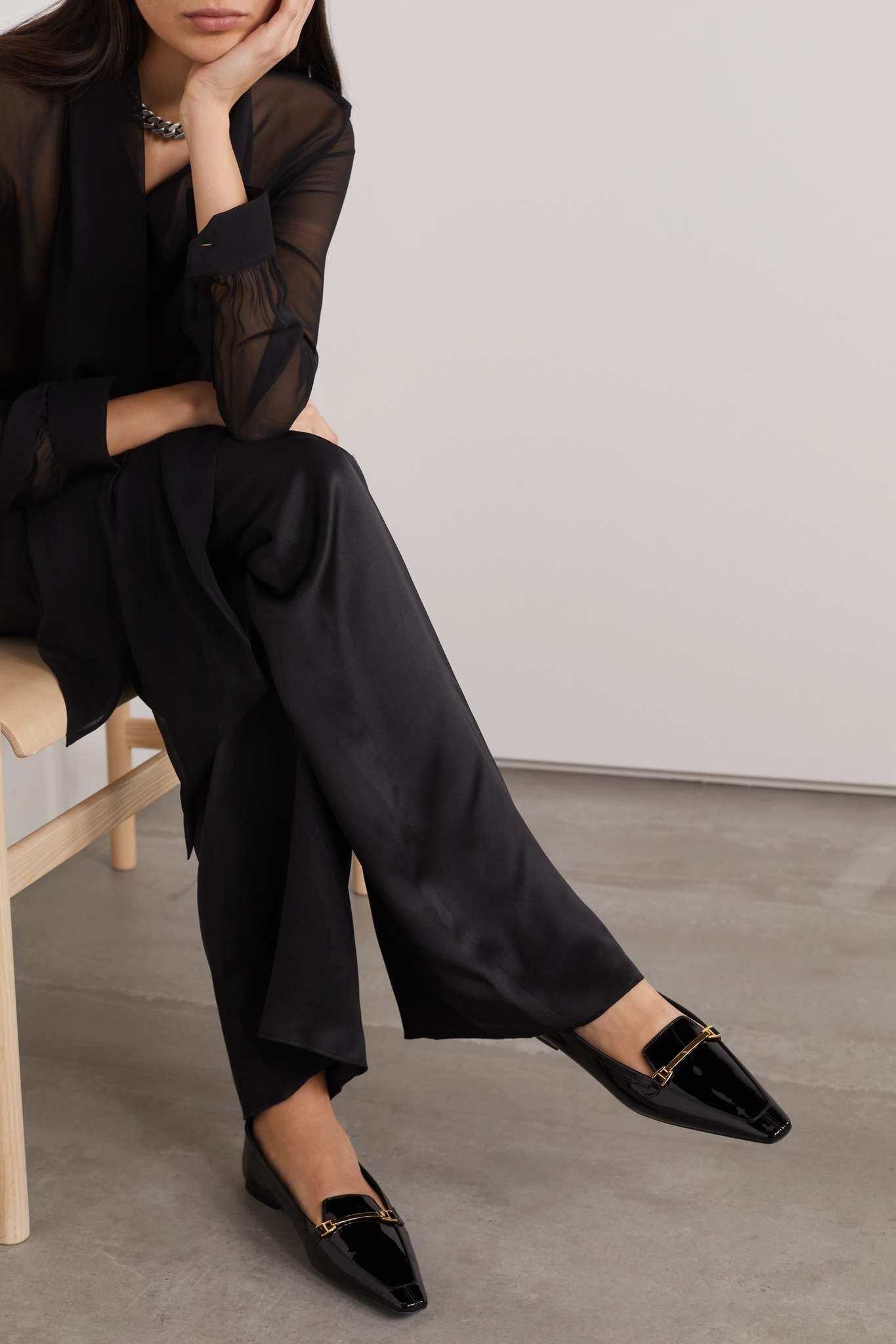 Saint Laurent Paris chris slippers in patent leather Size US 5 / IT 35 - 5 Thumbnail