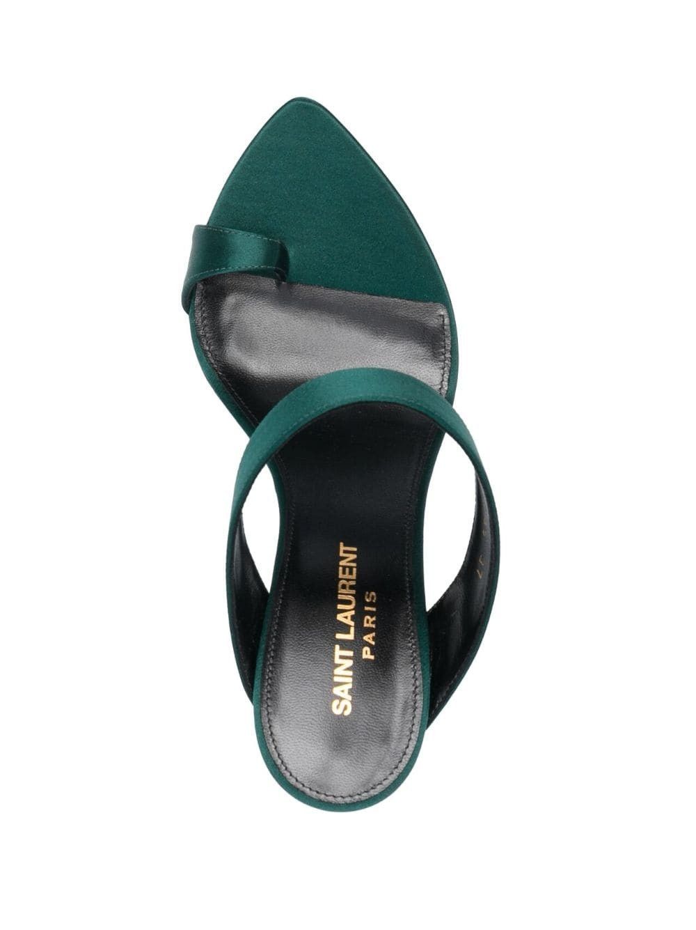 Saint Laurent Paris Martha mules 115mm in crepe satin Size US 5 / IT 35 - 4 Thumbnail