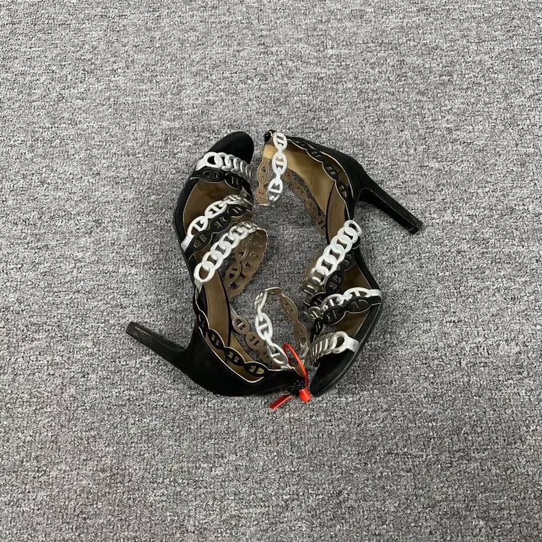 Hermes Hermes High Heels with Chain Detail Size US 4 / IT 34 - 5 Thumbnail