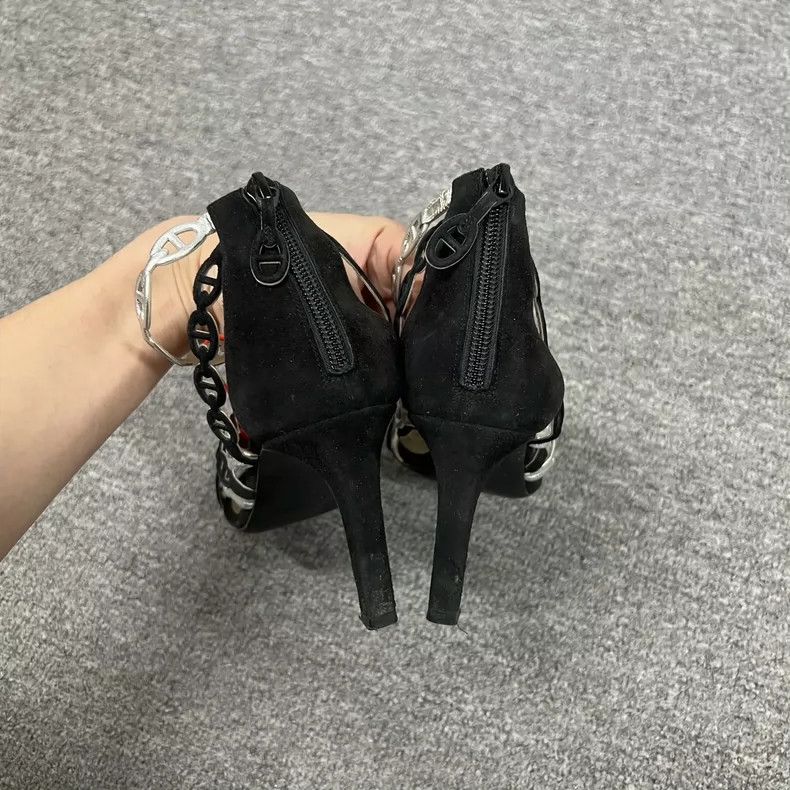 Hermes Hermes High Heels with Chain Detail Size US 4 / IT 34 - 3 Thumbnail